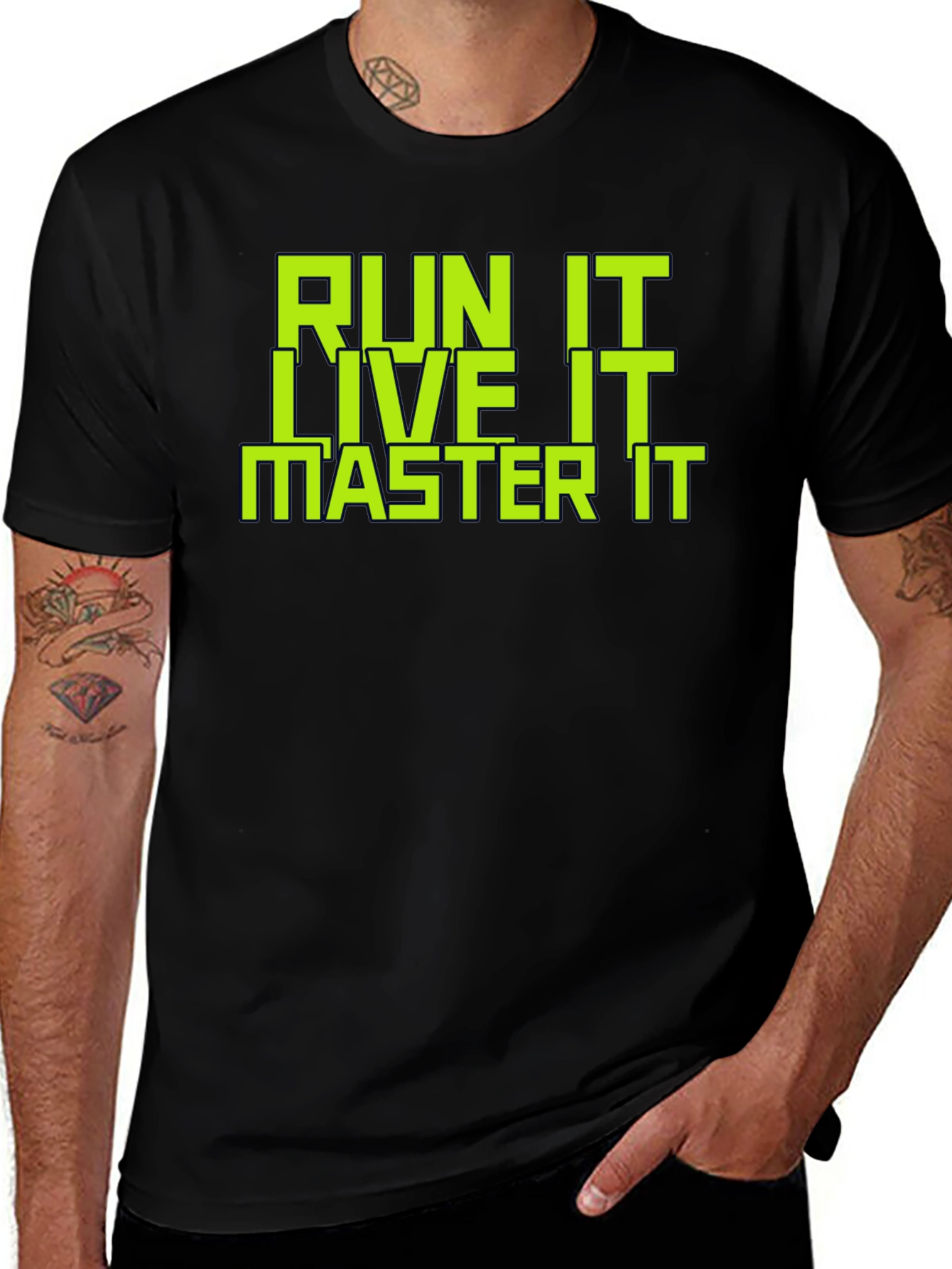Variant 17 of Run It Live It Master It Graphic T-Shirt