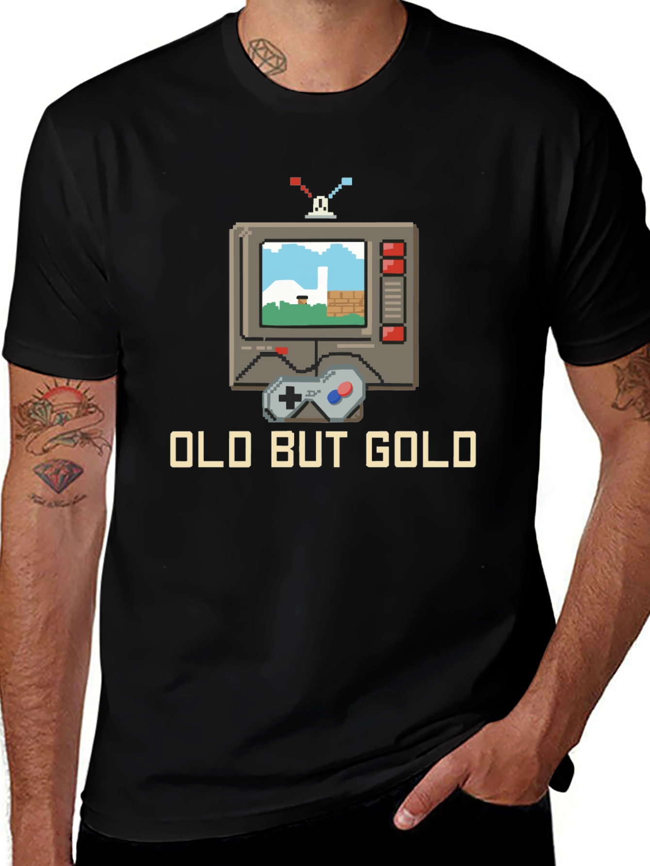 Variant 14 of Retro Gaming T-Shirt - Old But Gold