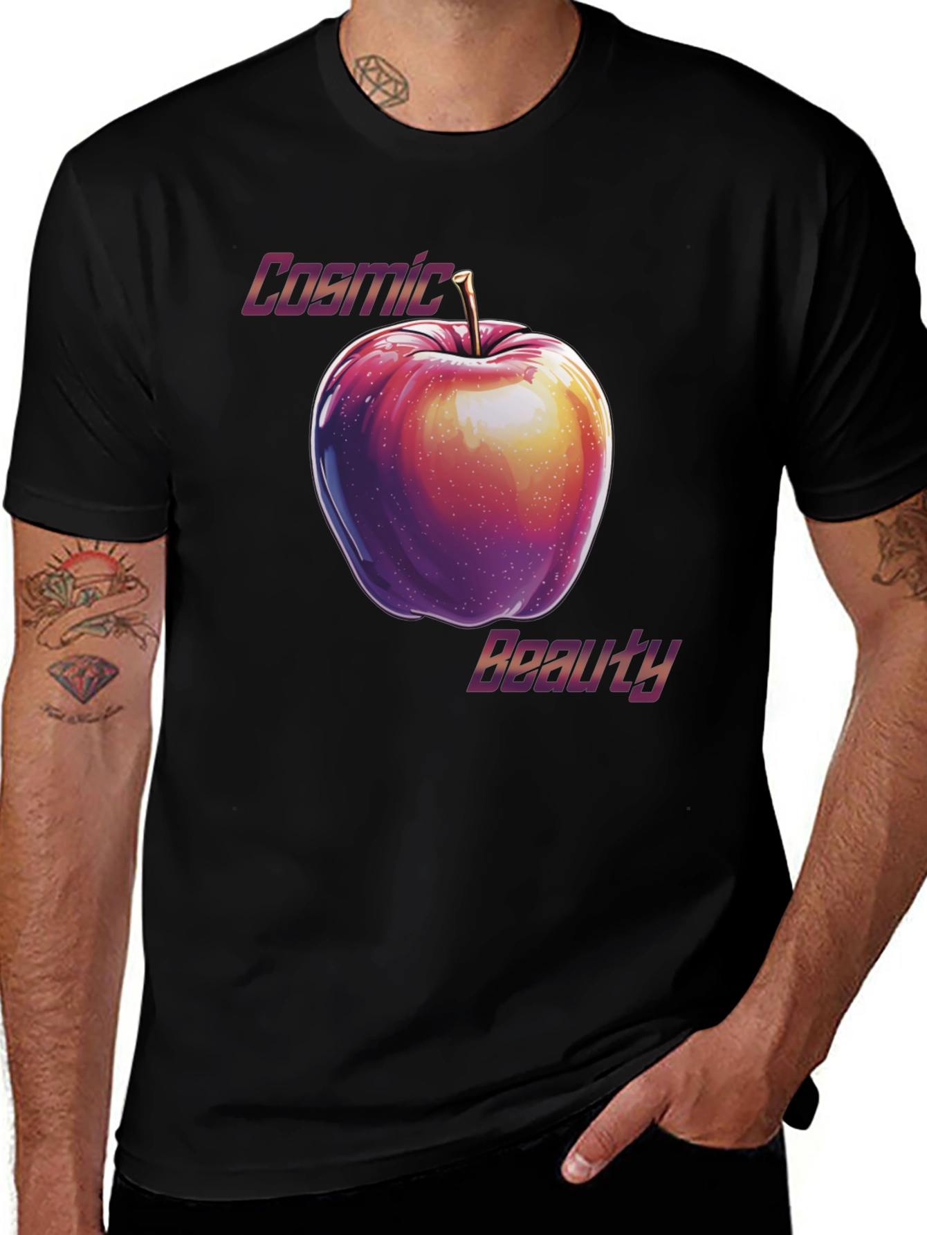 Variant 13 of Cosmic Beauty Apple Graphic T-Shirt