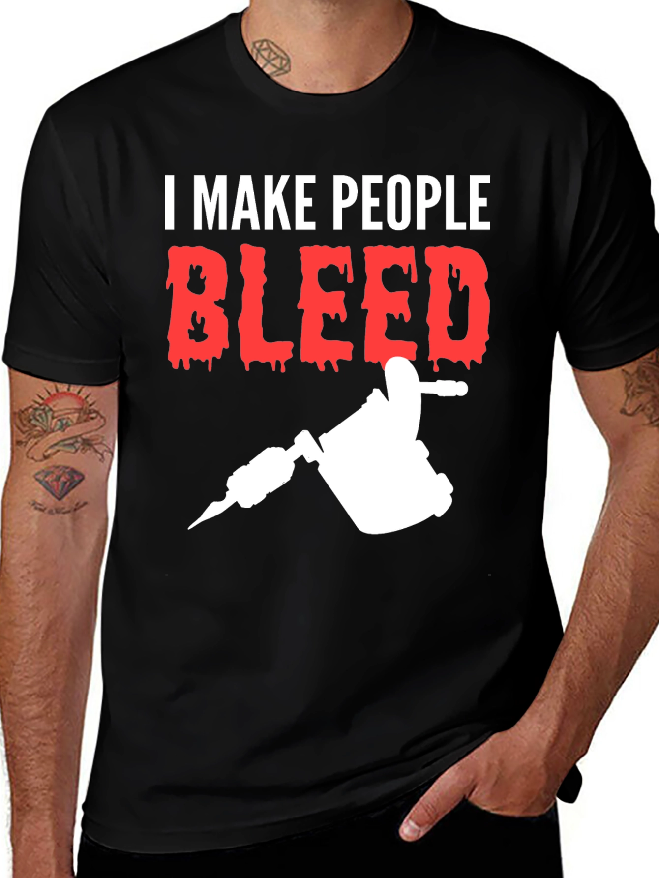 Variant 7 of I Make People Bleed Tattoo Artist T-Shirt