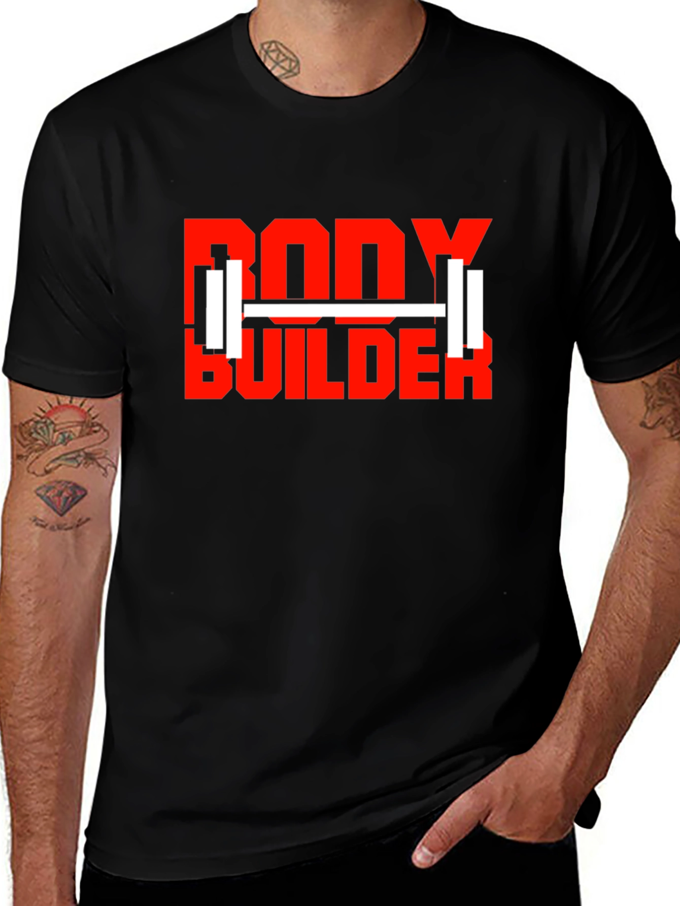 Variant 3 of Bodybuilder Graphic Tee - Gym Workout Motivation T-Shirt