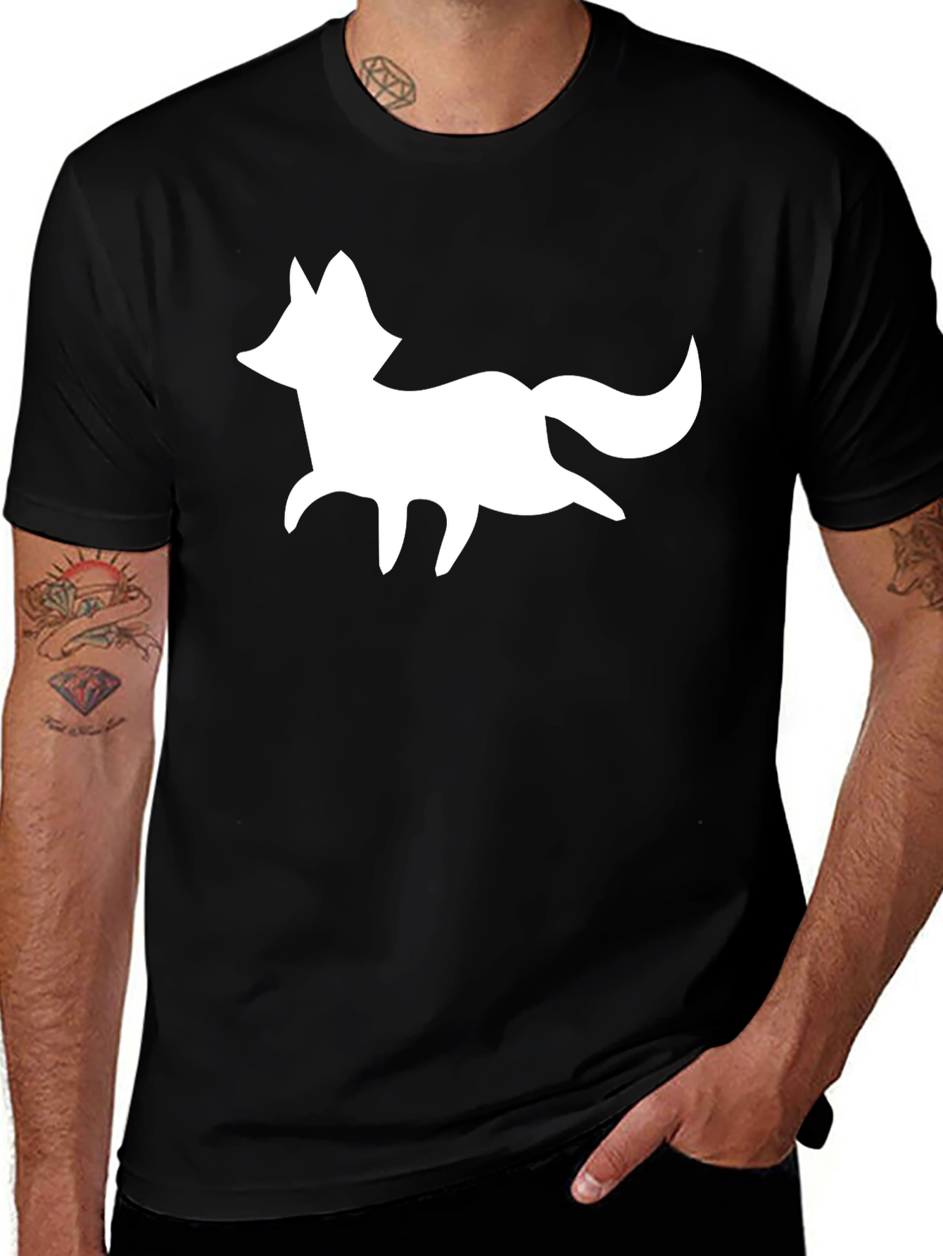 Variant 17 of Fox Graphic T-Shirt - Stylish Casual Wear