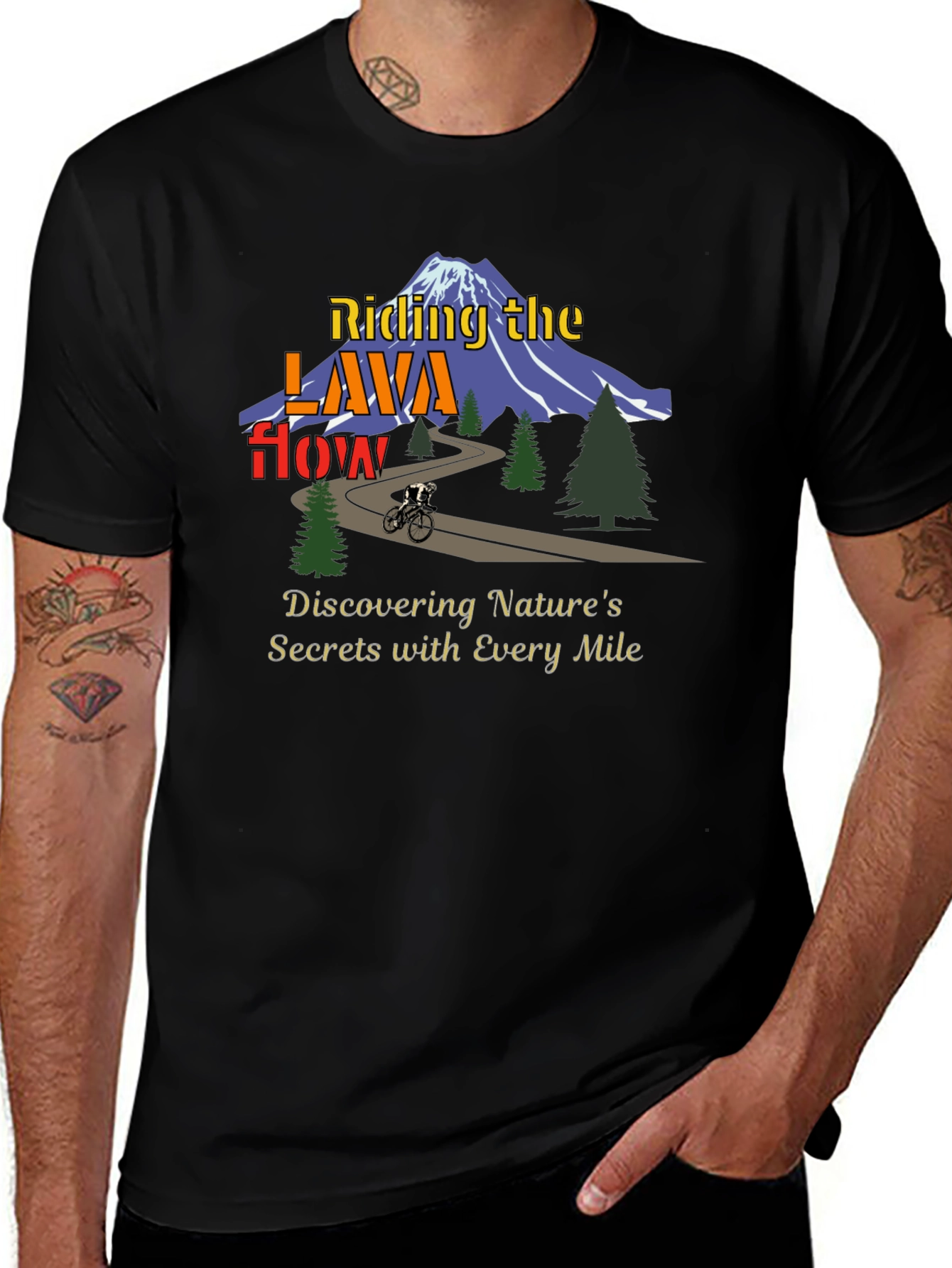 Variant 3 of Riding the Lava Flow T-Shirt