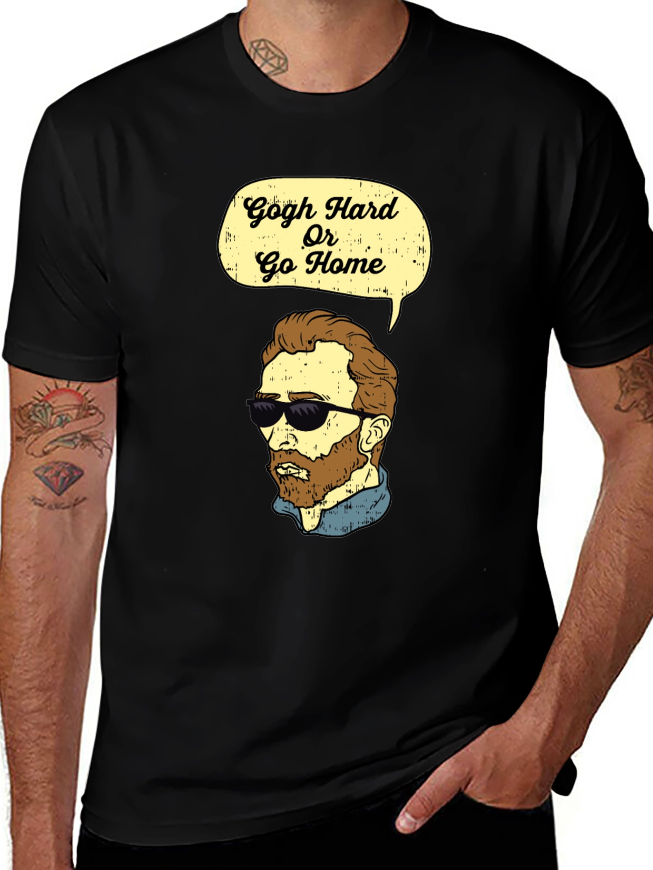 Variant 12 of Gogh Hard Or Go Home Graphic T-Shirt