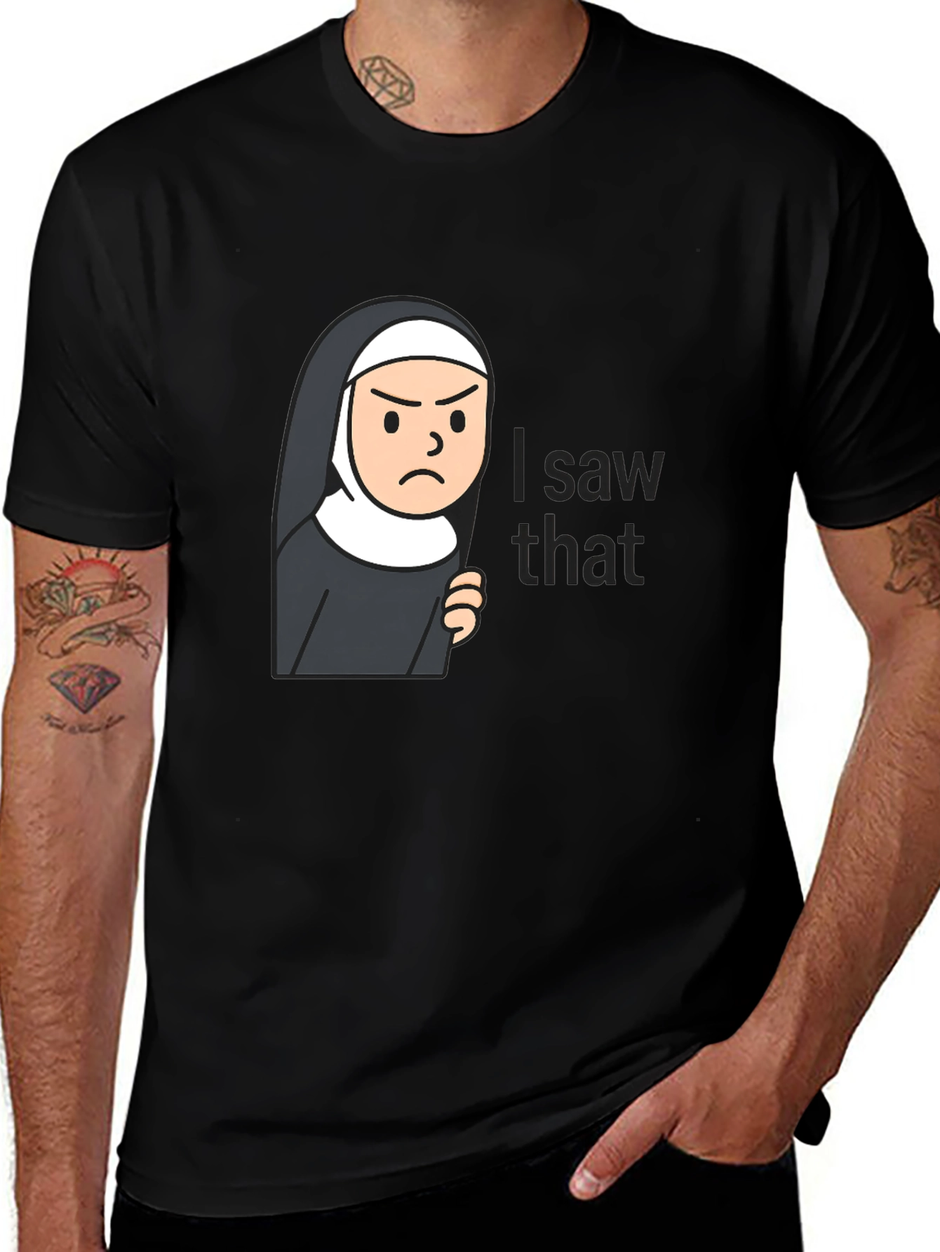 Variant 4 of Nun I Saw That Funny T-Shirt