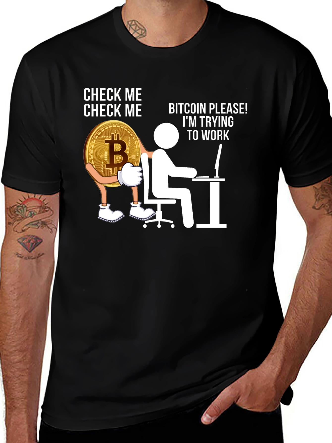 Variant 10 of Bitcoin Please Funny T-Shirt