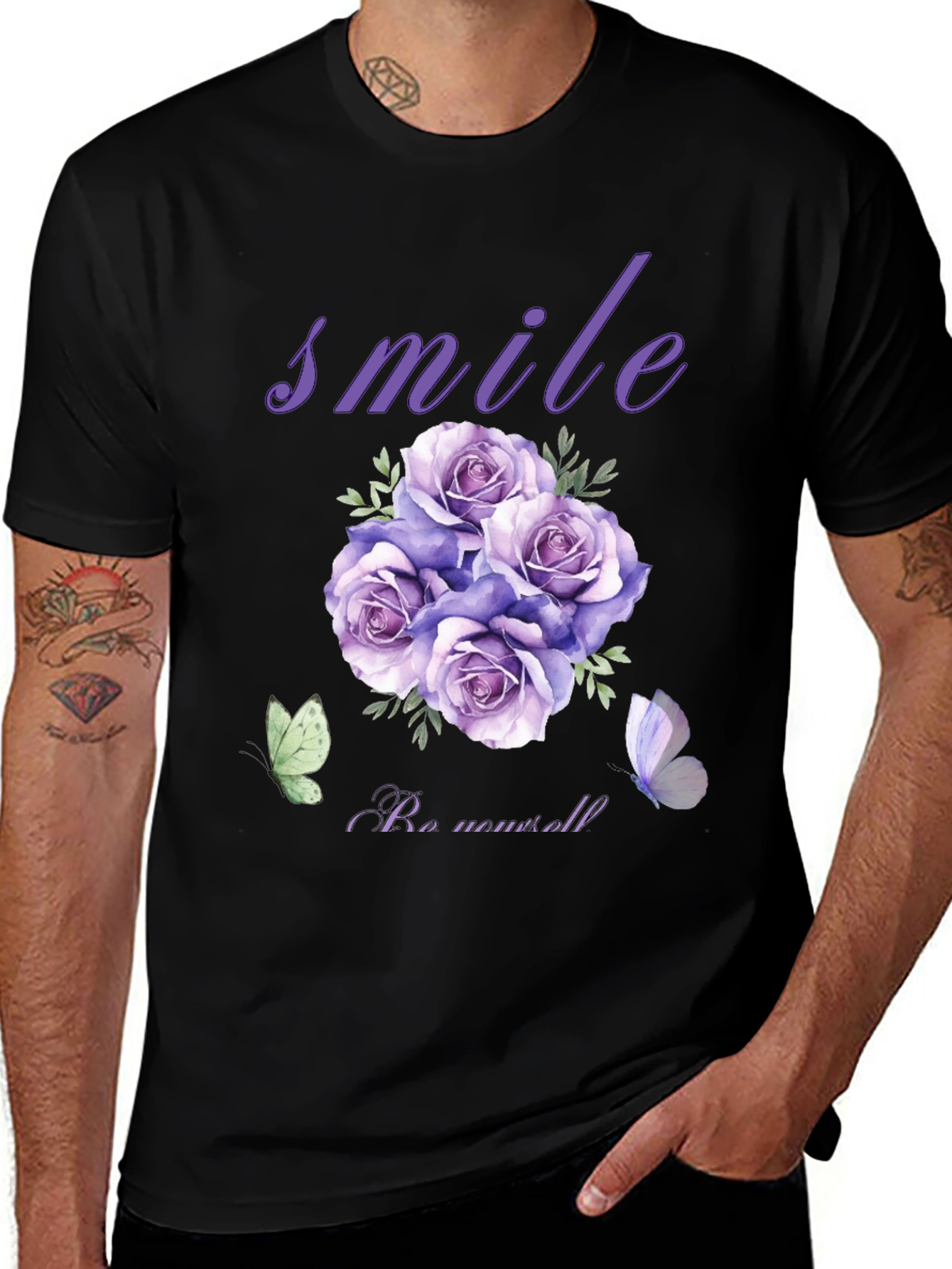 Variant 21 of Smile Rose Graphic T-Shirt