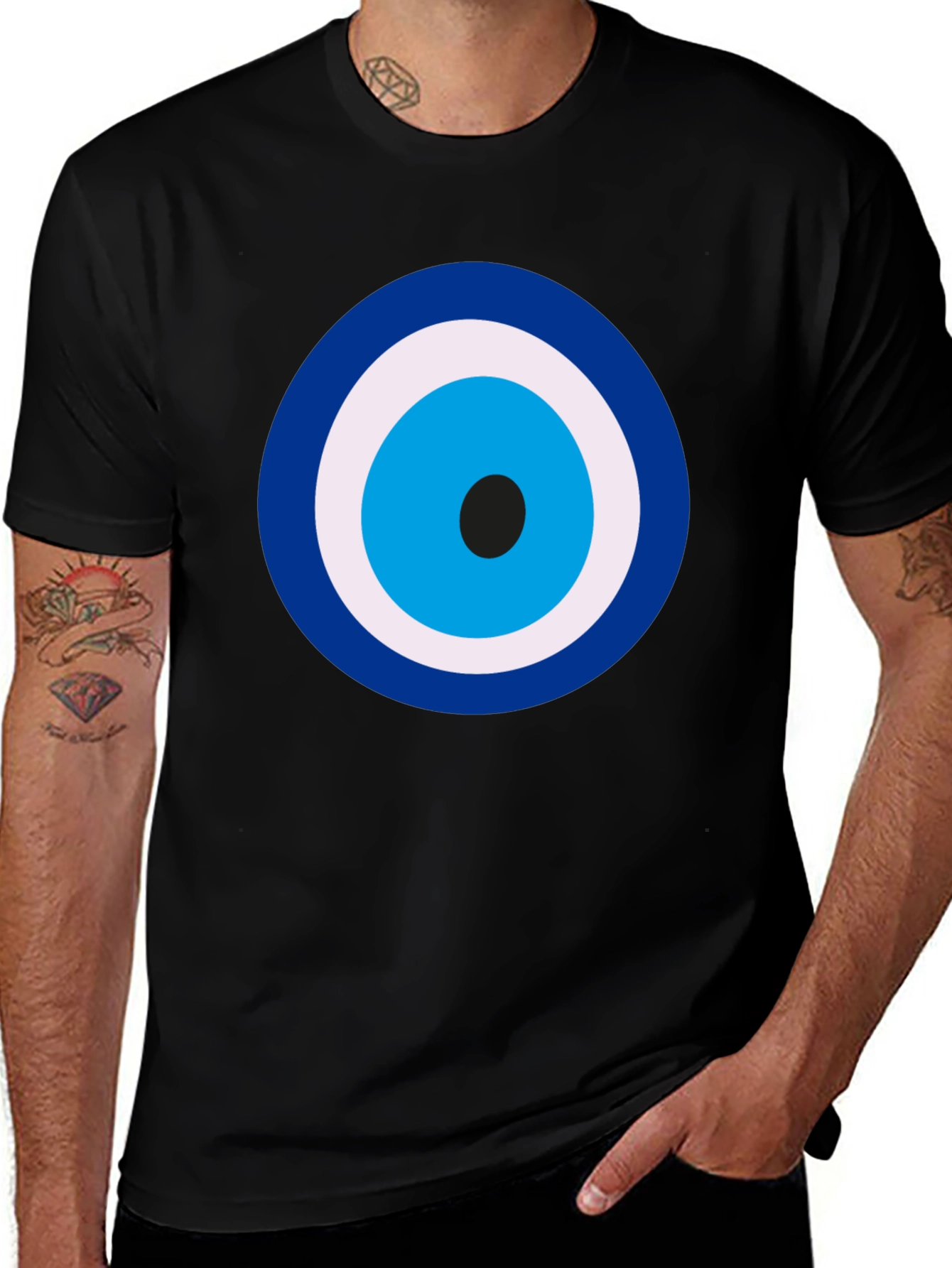 Evil Eye Graphic T-Shirt - Stylish Protection