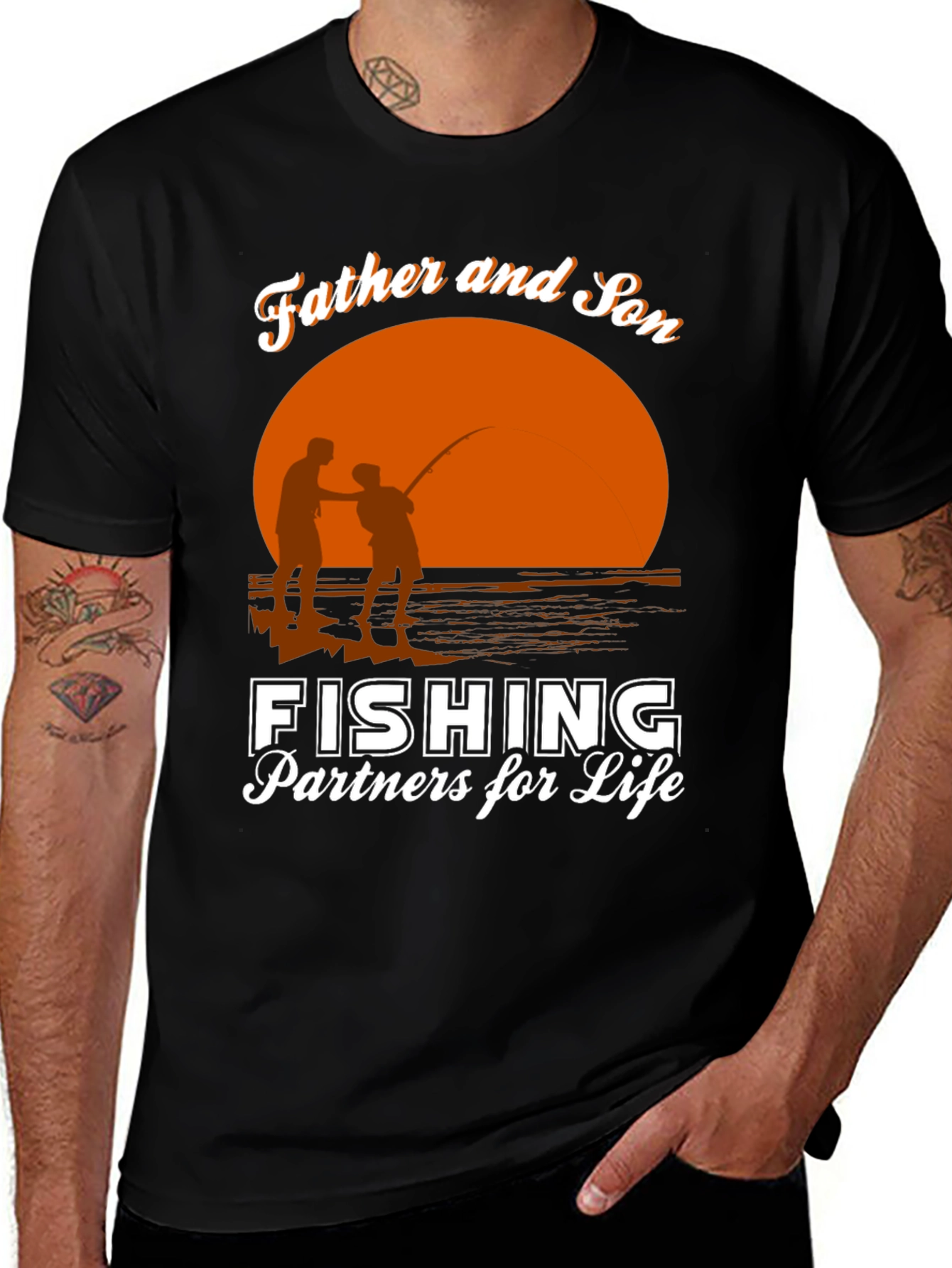 Father & Son Fishing Partners for Life T-Shirt