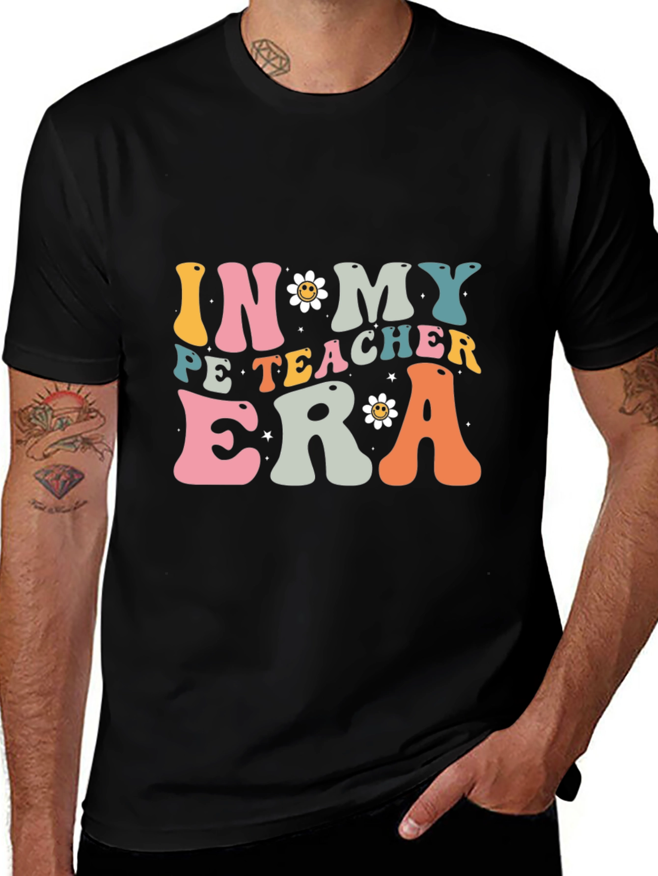 In My PE Teacher Era Black T-Shirt