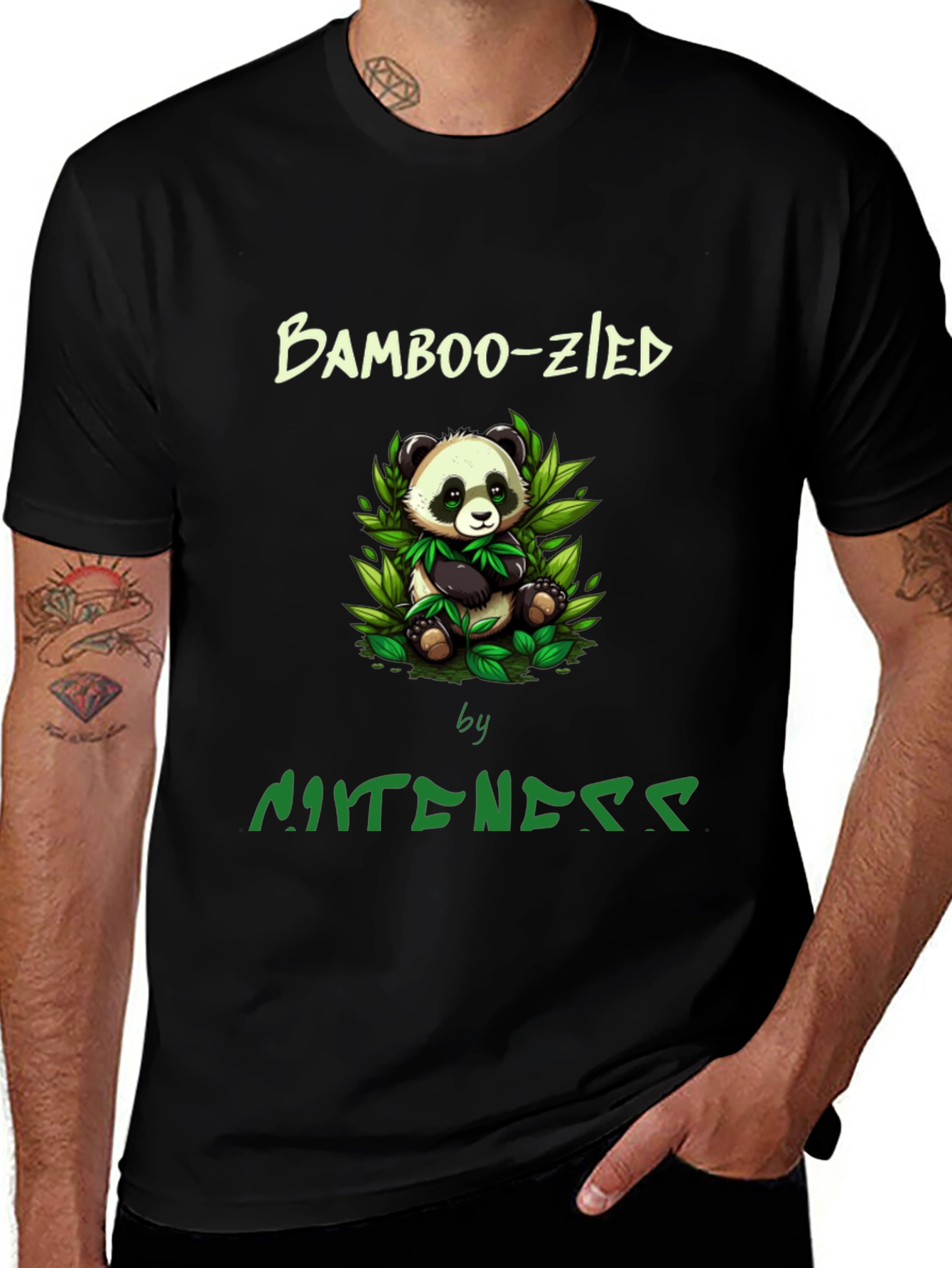 Variant 17 of Bamboo-zled Panda Graphic Tee -  Unique Style