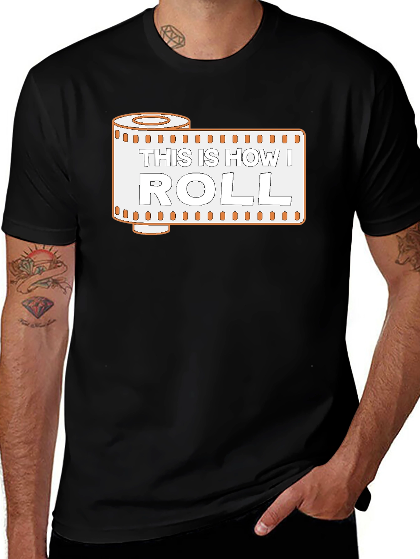 Variant 13 of This is How I Roll - Photography T-Shirt - Black