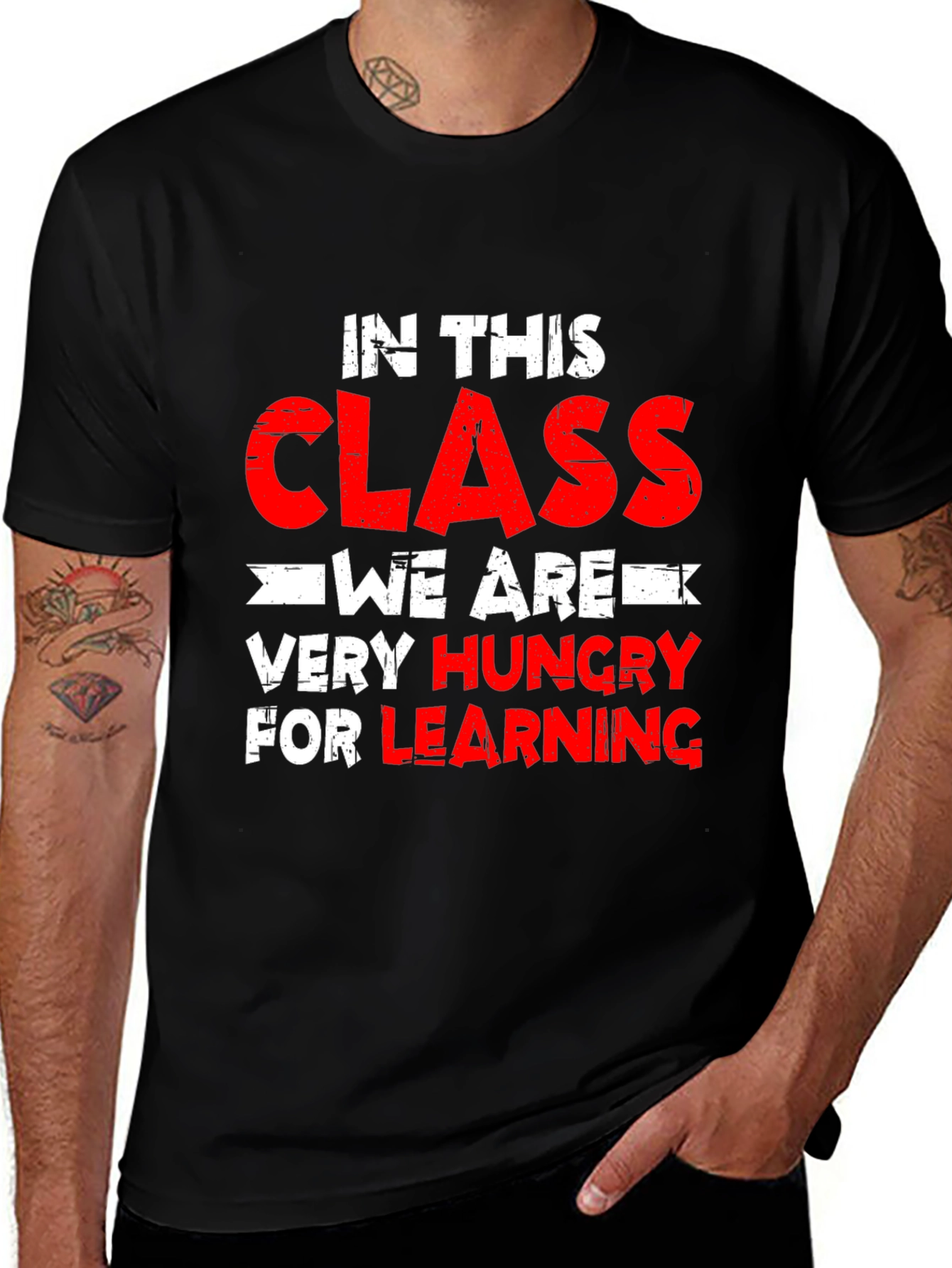 Variant 7 of Hungry for Learning Graphic Tee
