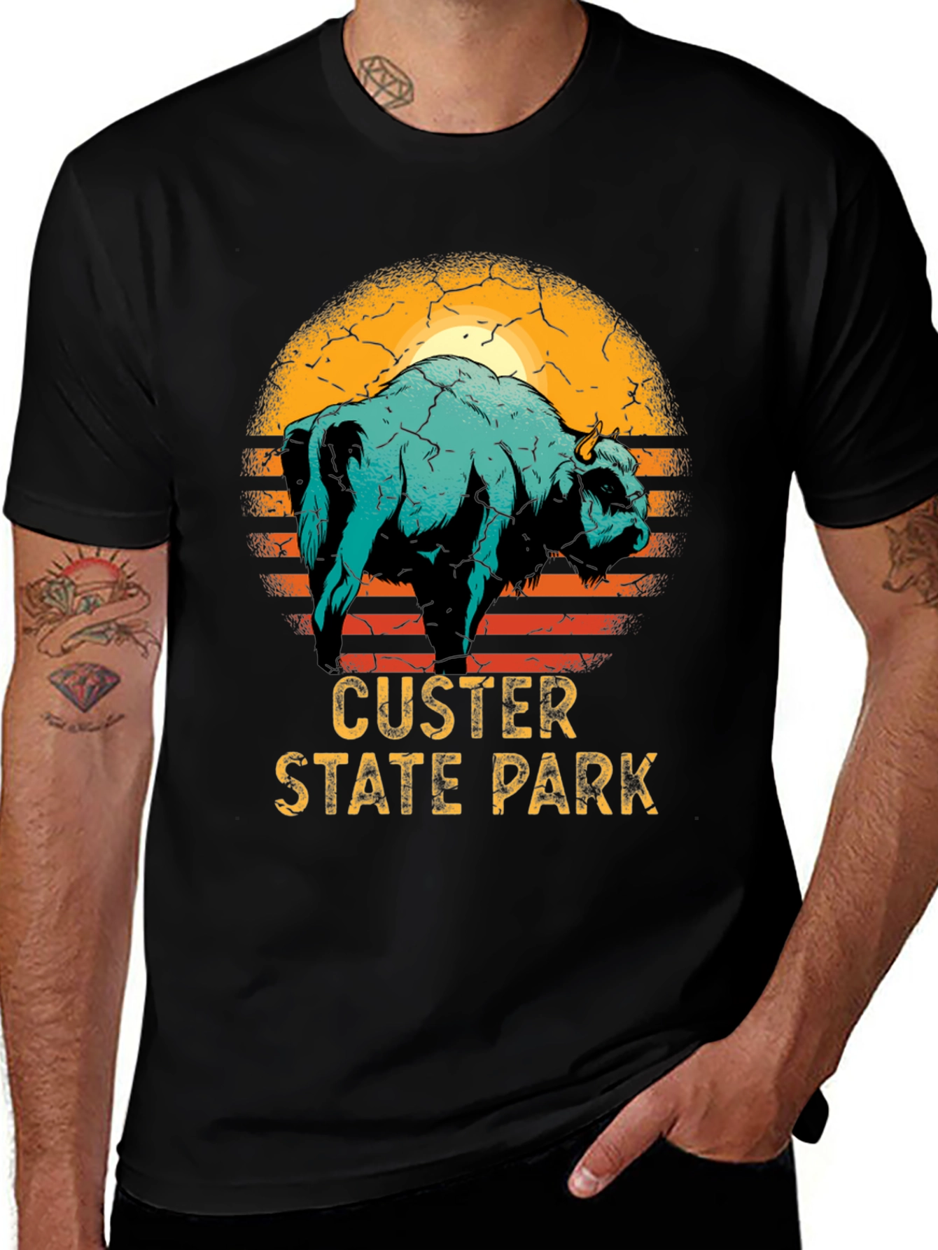 Variant 29 of Custer State Park Bison Graphic T-Shirt