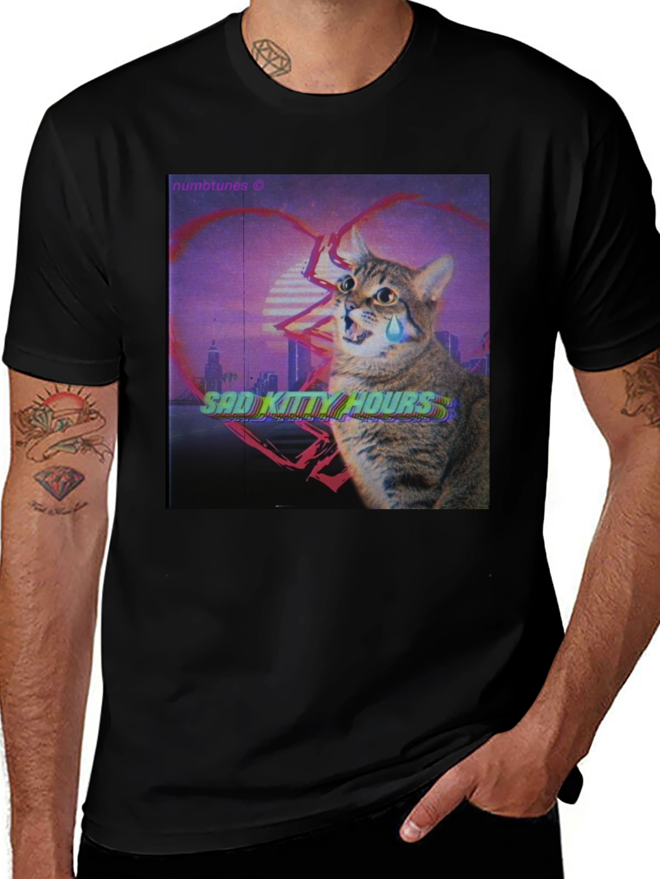 Variant 18 of Sad Kitty Hours Graphic T-Shirt