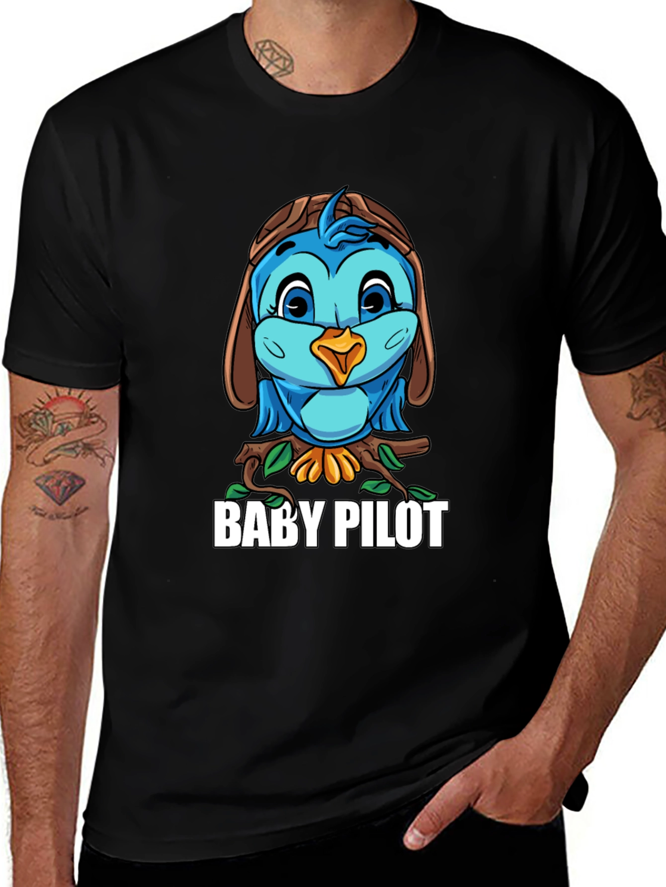 Variant 27 of Baby Pilot Bird T-Shirt - Aviation Lover Tee