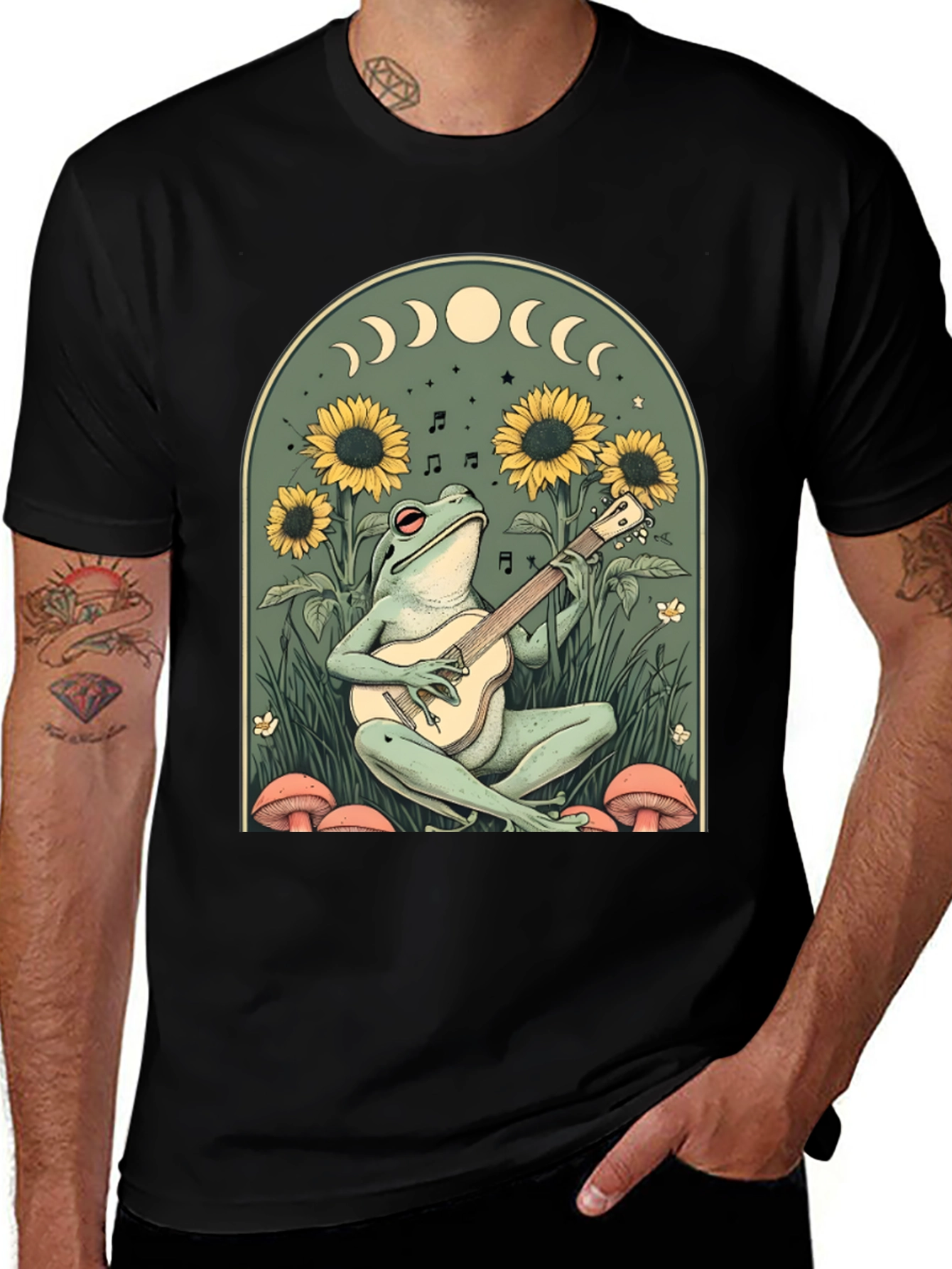 Variant 24 of Frog Guitarist Graphic Tee - Music Lover T-Shirt