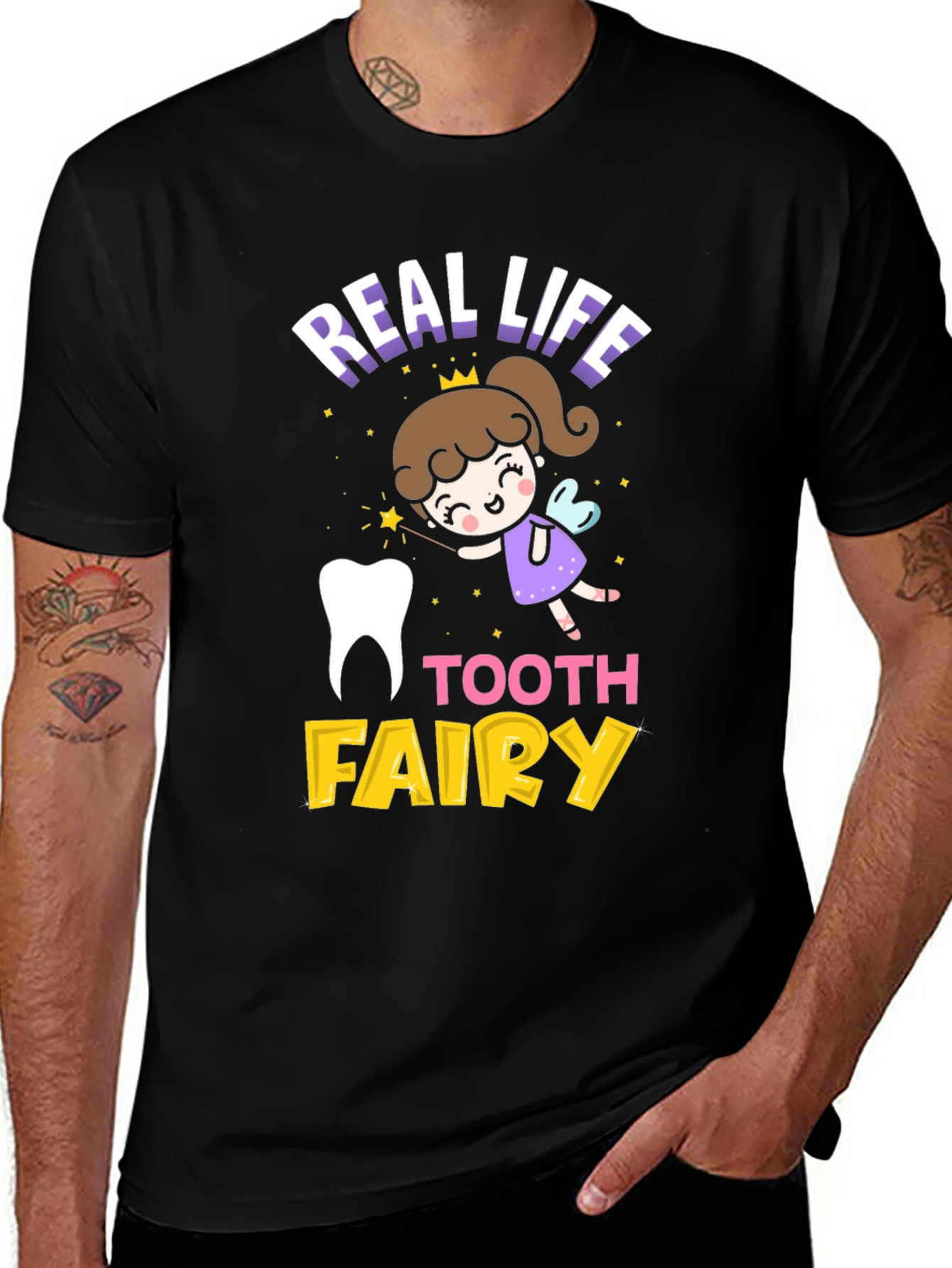 Variant 4 of Real Life Tooth Fairy Graphic Tee