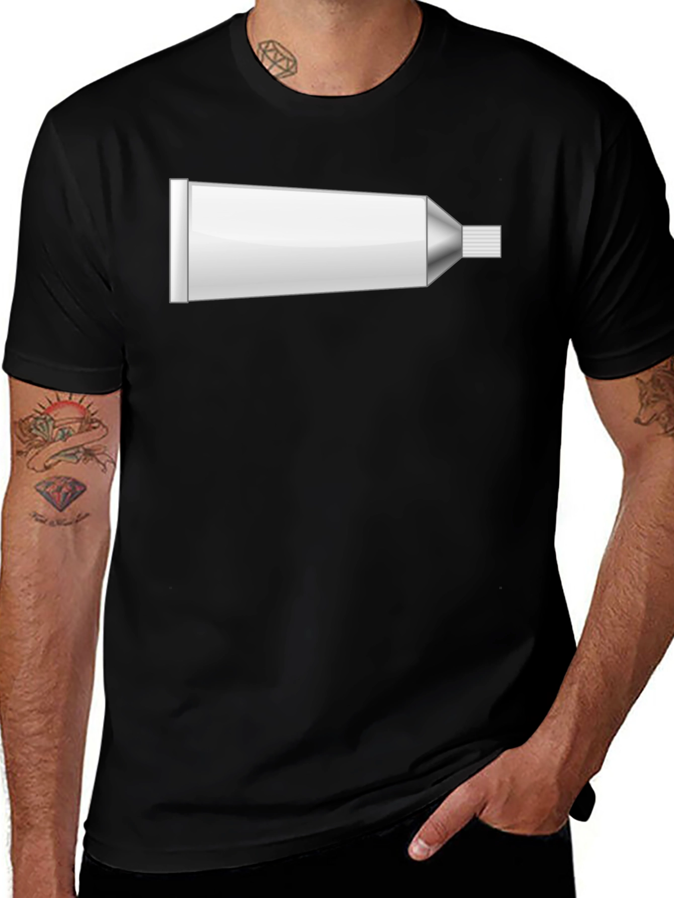 Funny Toothpaste Tube Graphic T-Shirt