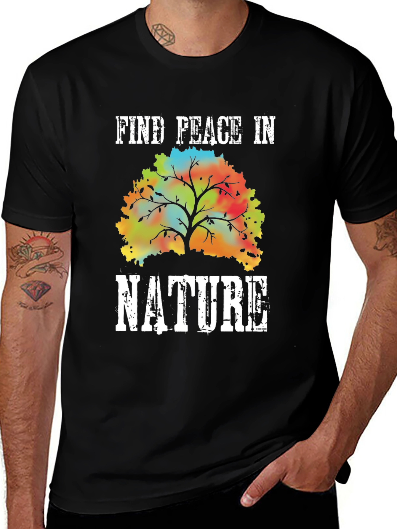 Variant 11 of Find Peace in Nature Graphic Tee
