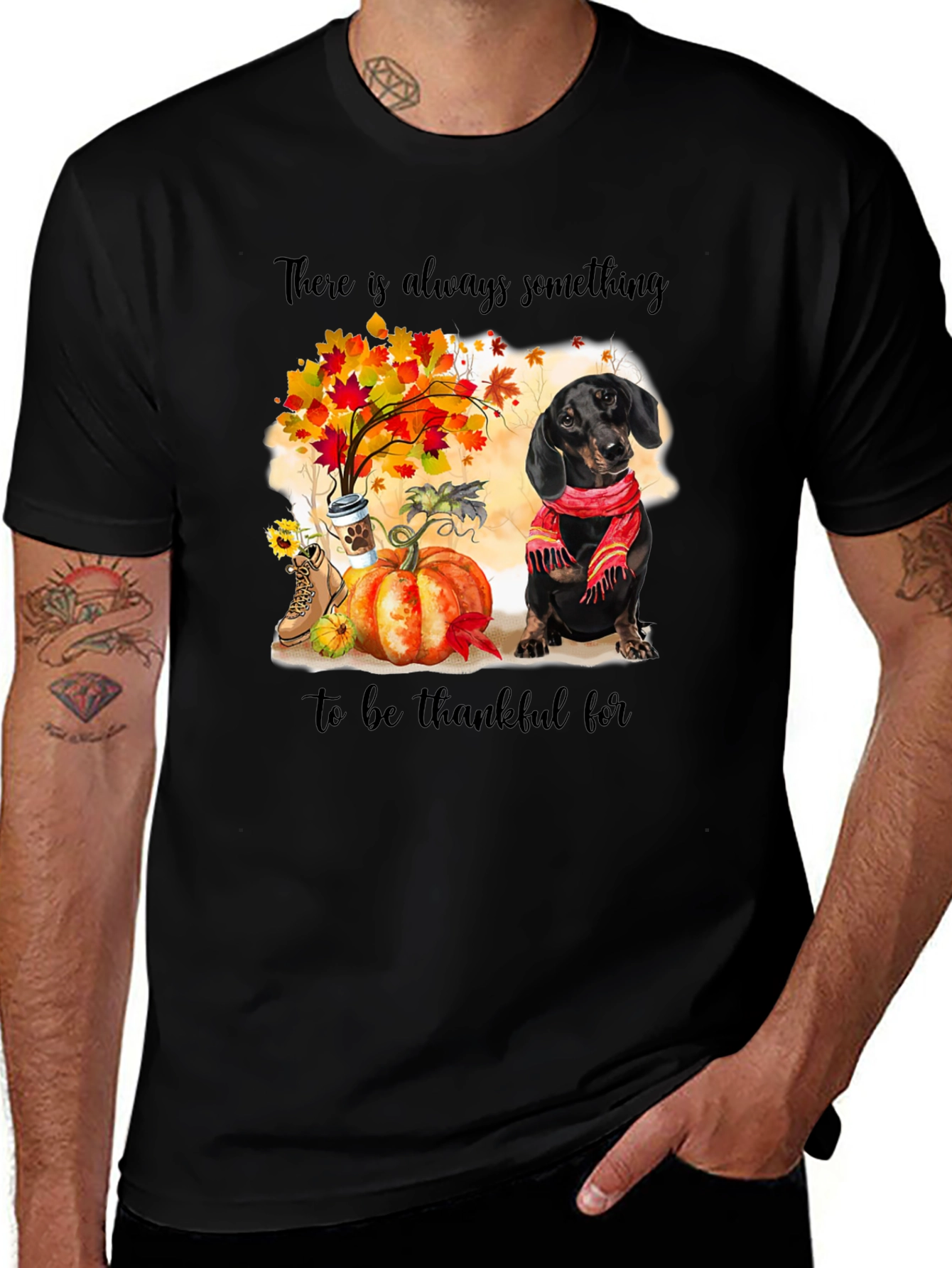 Variant 5 of Thankful Dachshund Fall T-Shirt