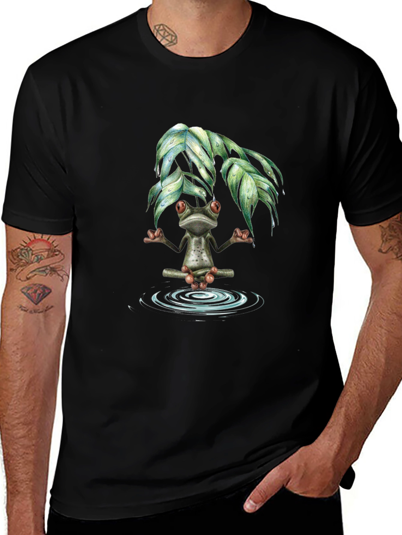 Variant 19 of Zen Frog Meditation T-Shirt - Relax & Unwind
