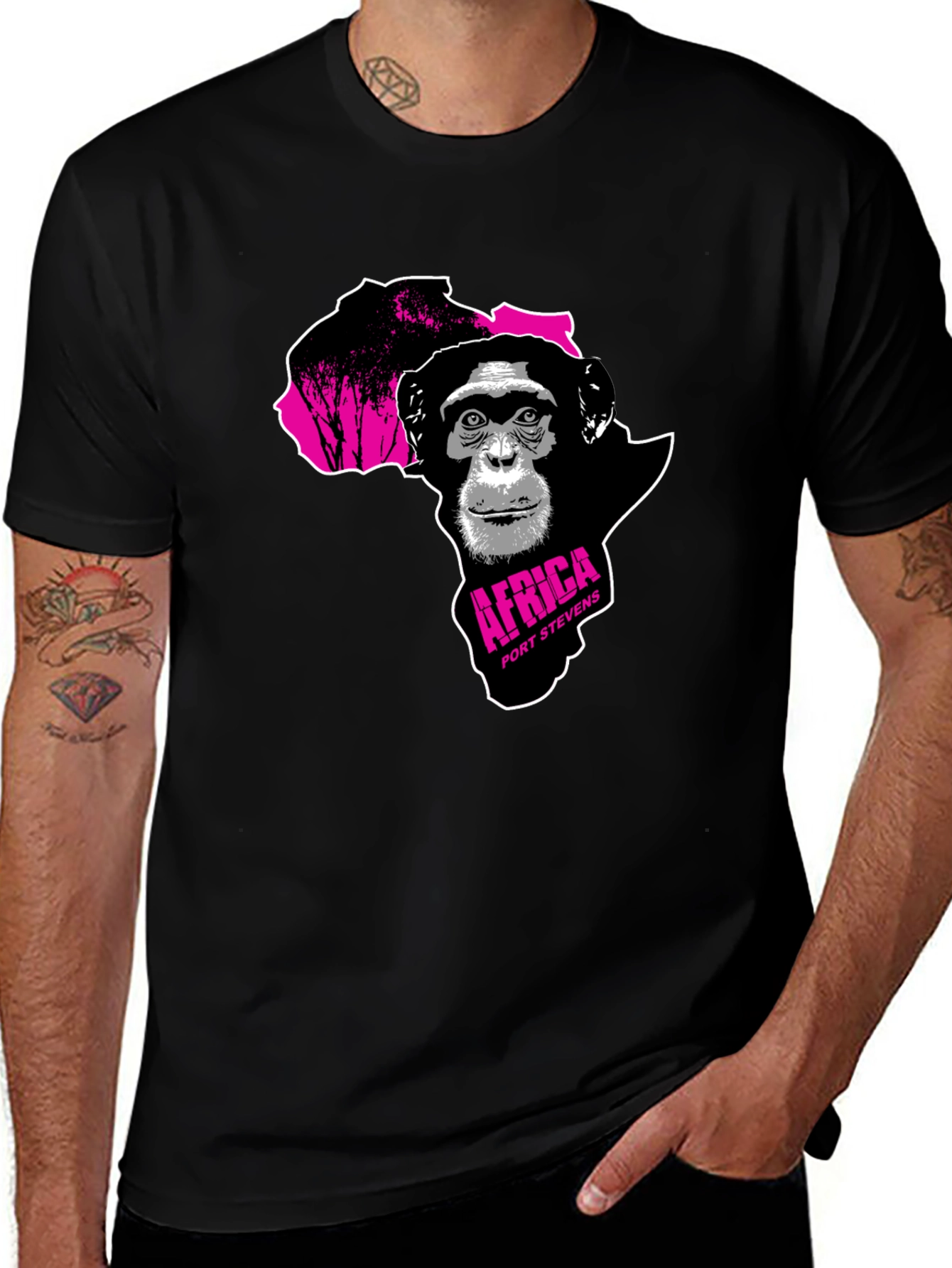 Variant 22 of Africa Chimpanzee T-Shirt - Port Stevens