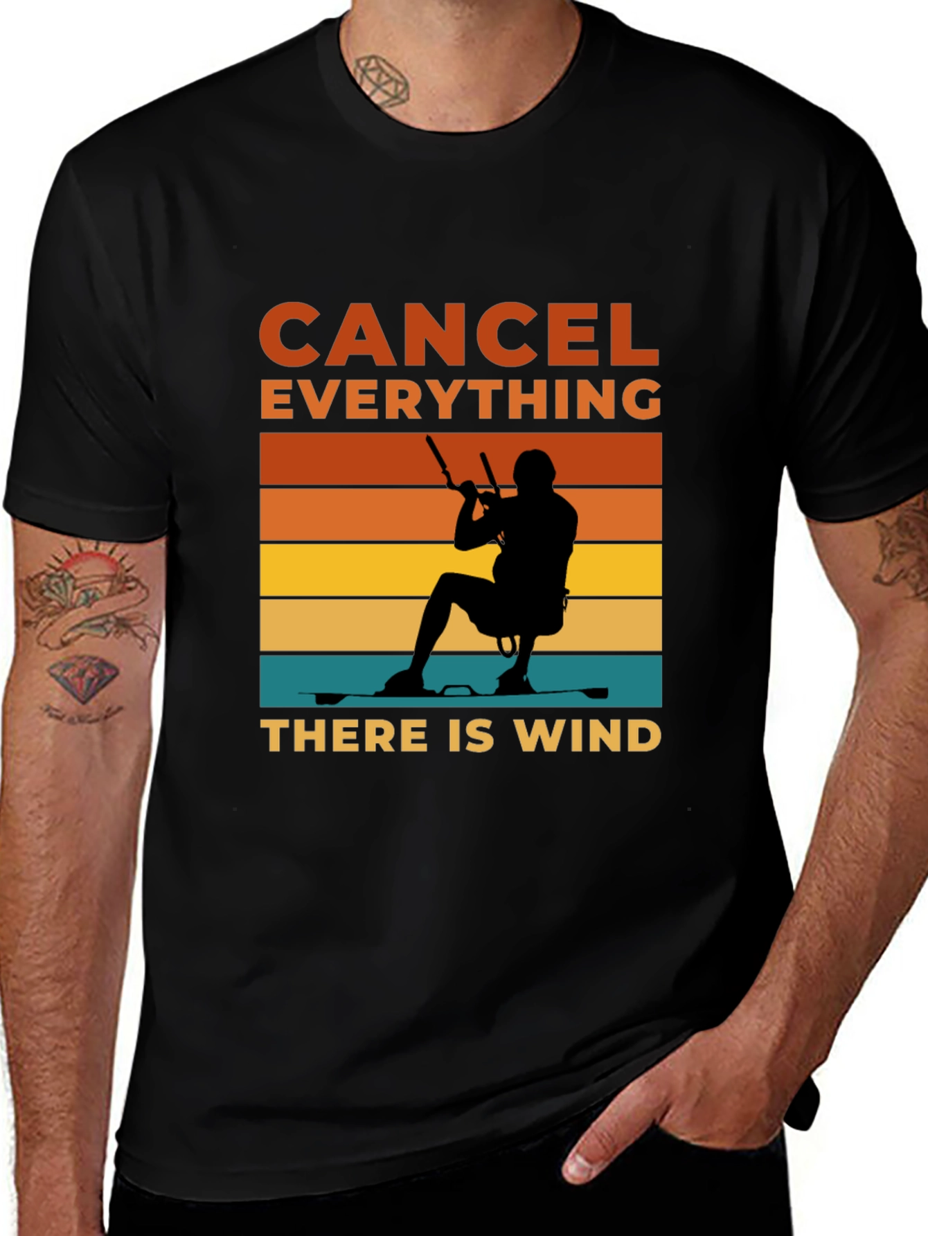 Variant 12 of Cancel Everything Kitesurfing T-Shirt