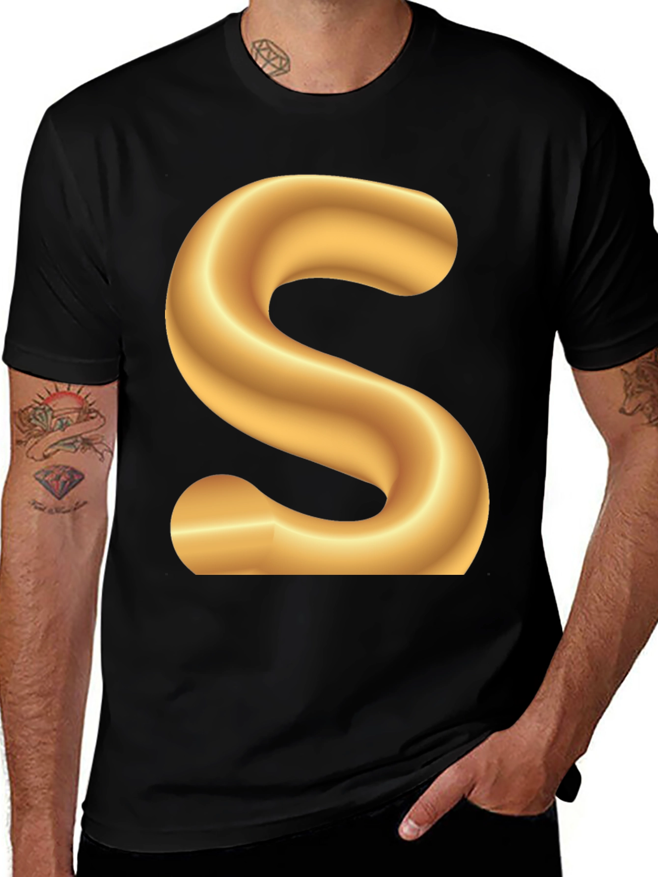 Variant 8 of Bold 'S' Graphic Tee - Statement Fashion