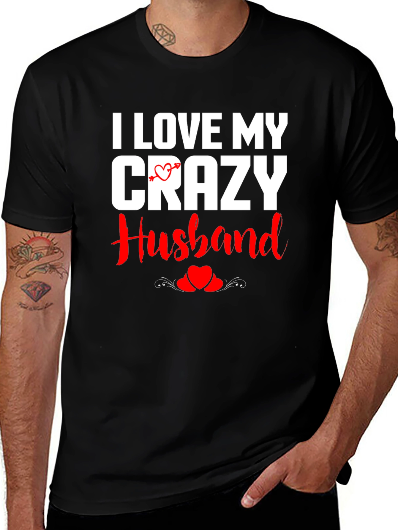 Variant 18 of I Love My Crazy Husband Graphic T-Shirt