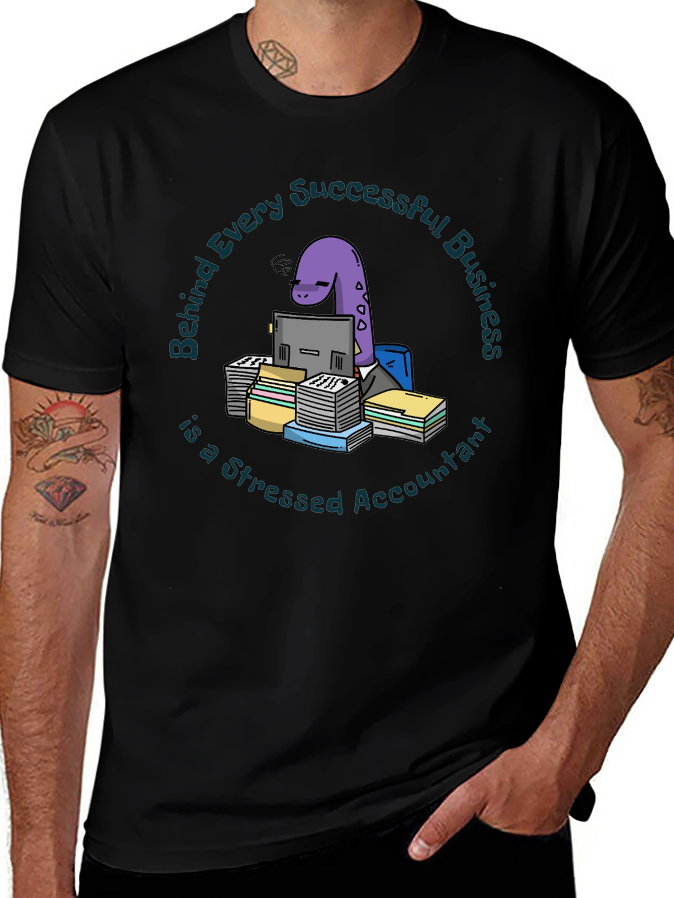 Variant 25 of Stressed Accountant T-Shirt, Business Humor