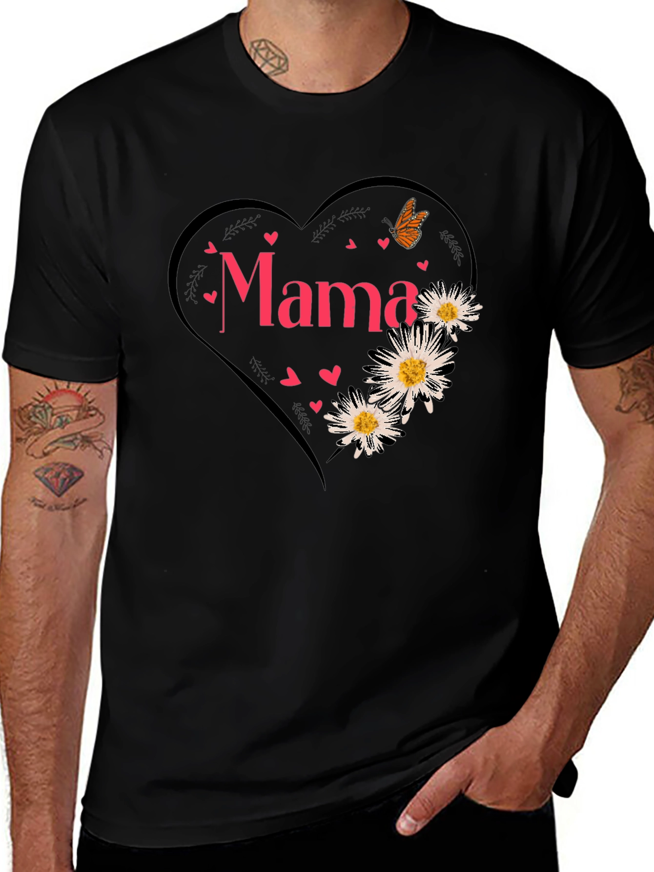 Mama Heart Graphic Tee - Cute Mother's Day Shirt