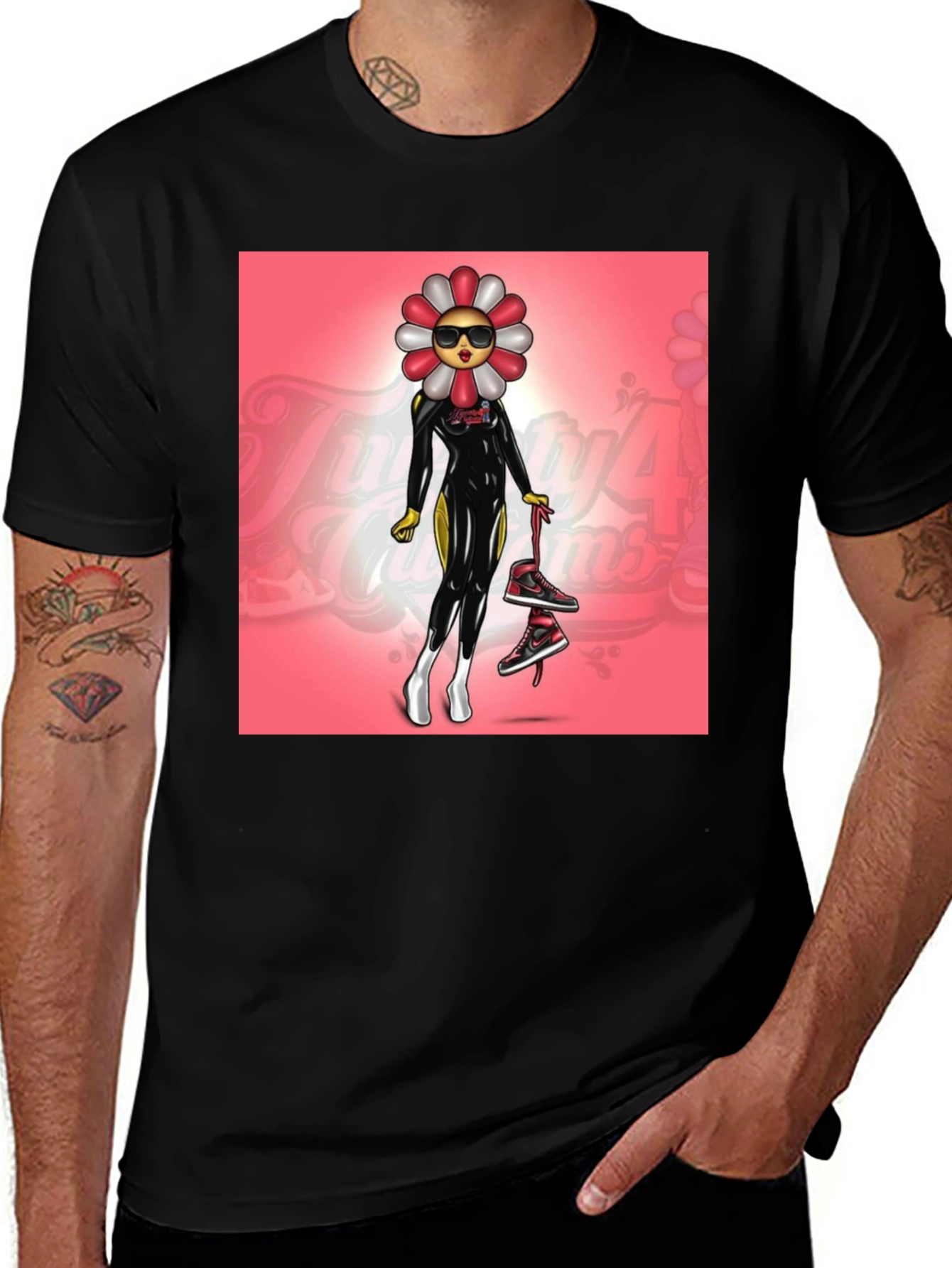 Variant 20 of Funky Flower Power Graphic Tee