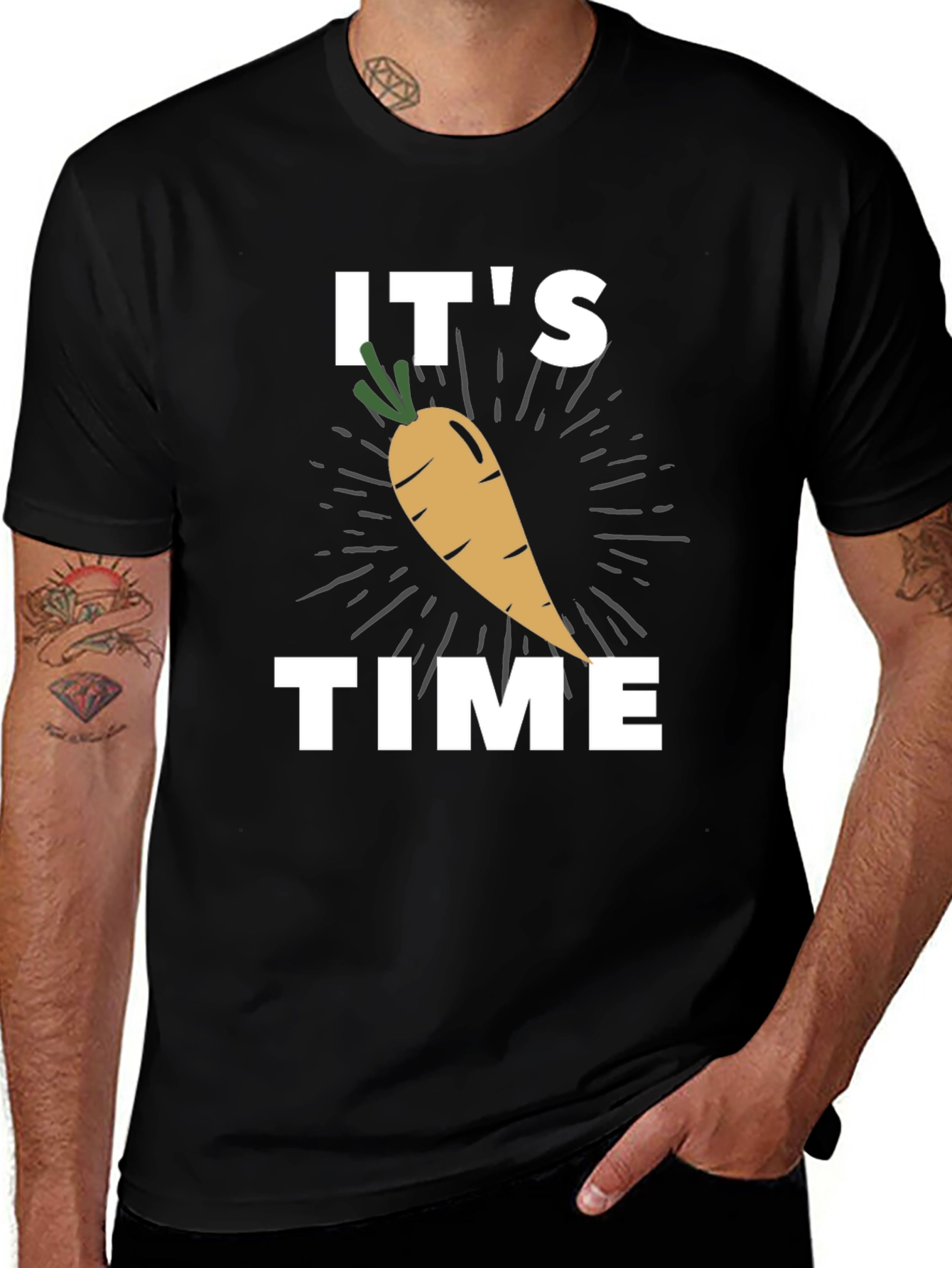 It's Carrot Time Graphic T-Shirt