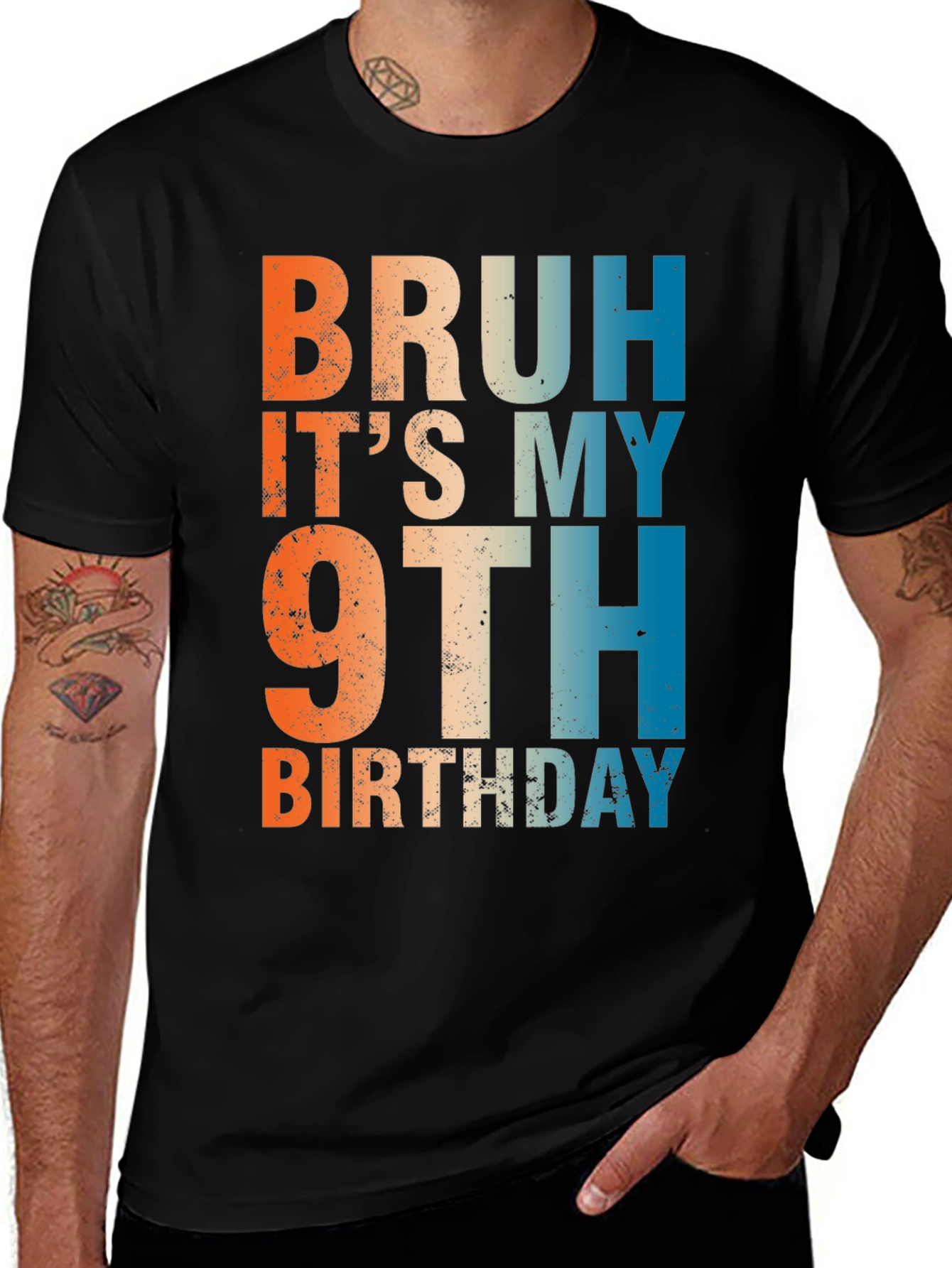 Variant 29 of Bruh It's My 9th Birthday T-Shirt
