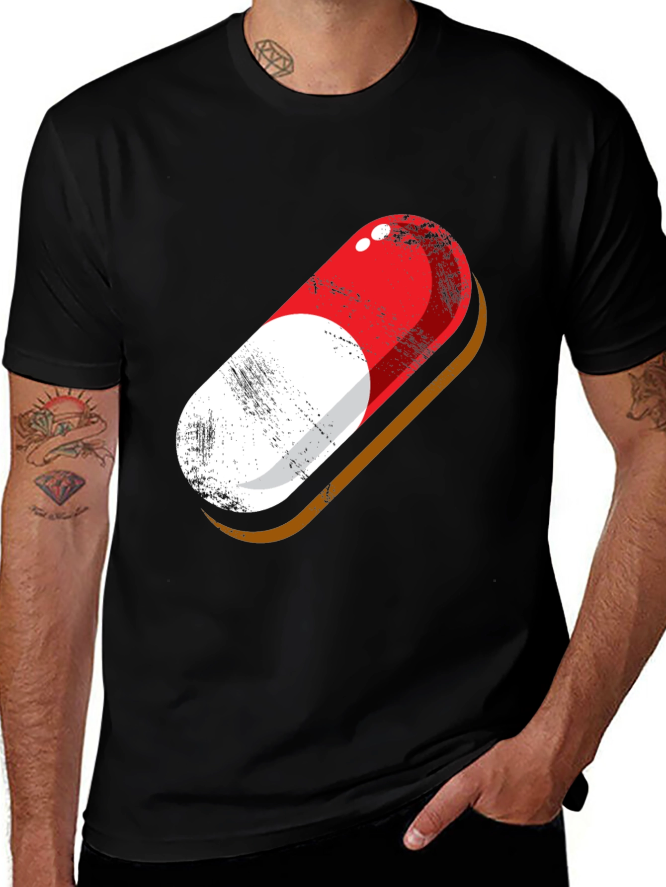 Variant 3 of Pill Graphic Tee - Stylish Statement T-Shirt