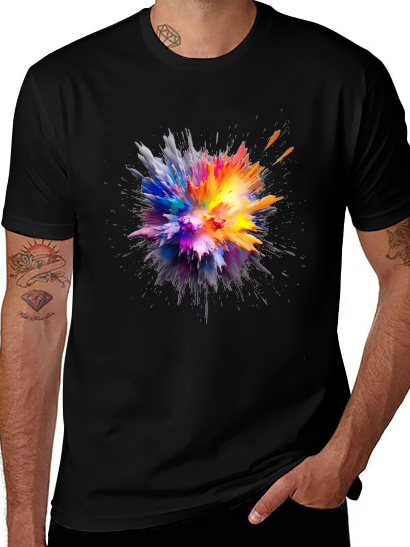 Variant 24 of Explosion of Color Graphic T-Shirt