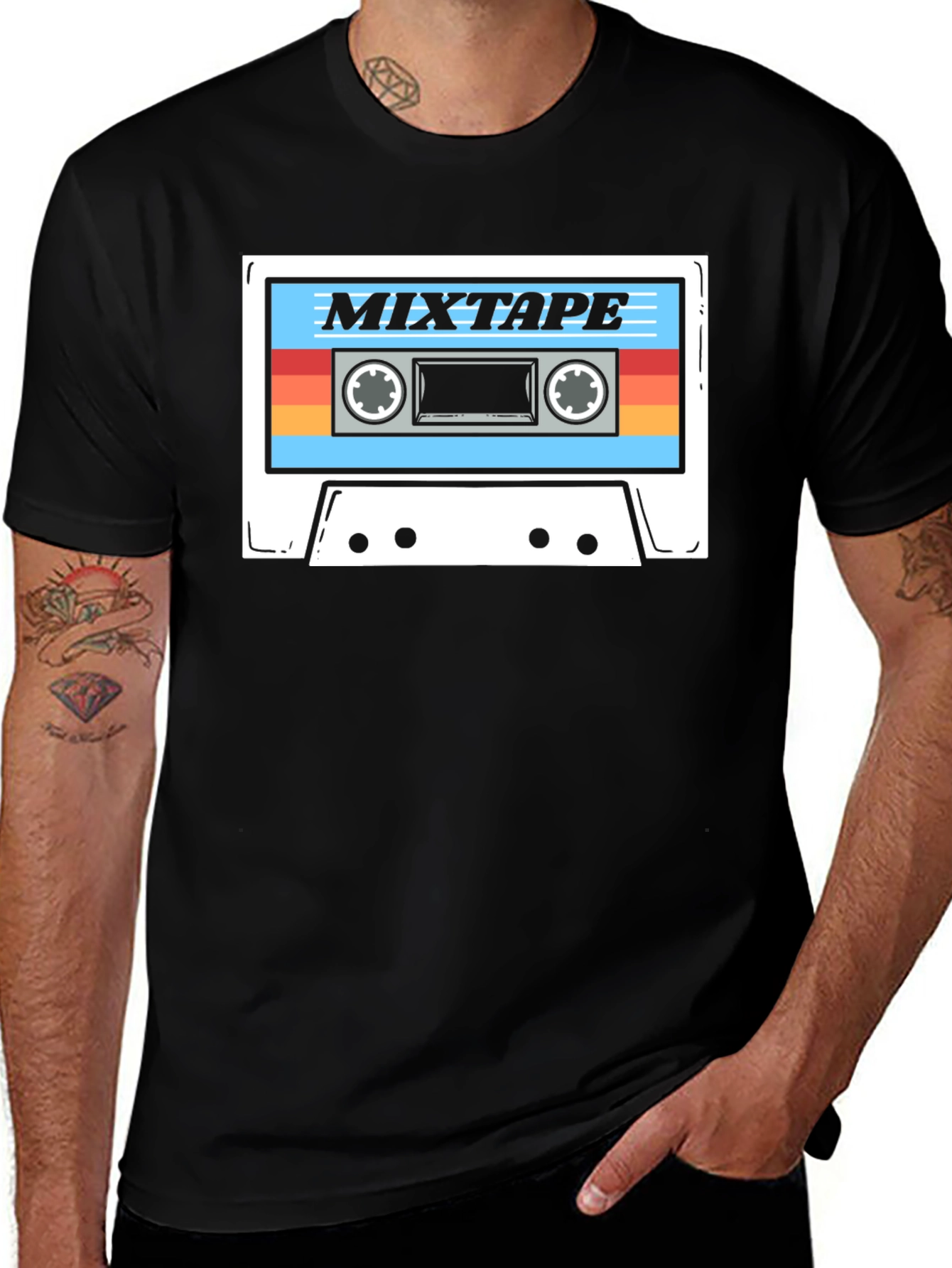 Variant 20 of Retro Mixtape T-Shirt - Vintage Cassette Tape Graphic Tee