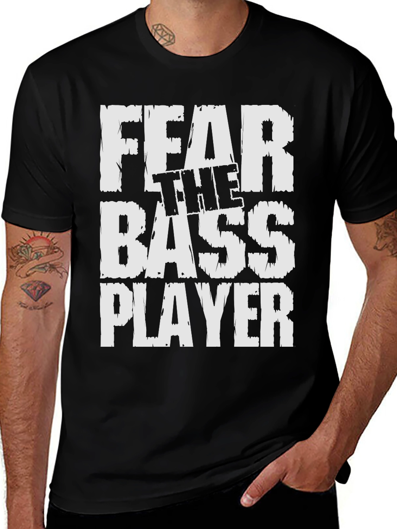 Variant 17 of Fear The Bass Player Graphic T-Shirt