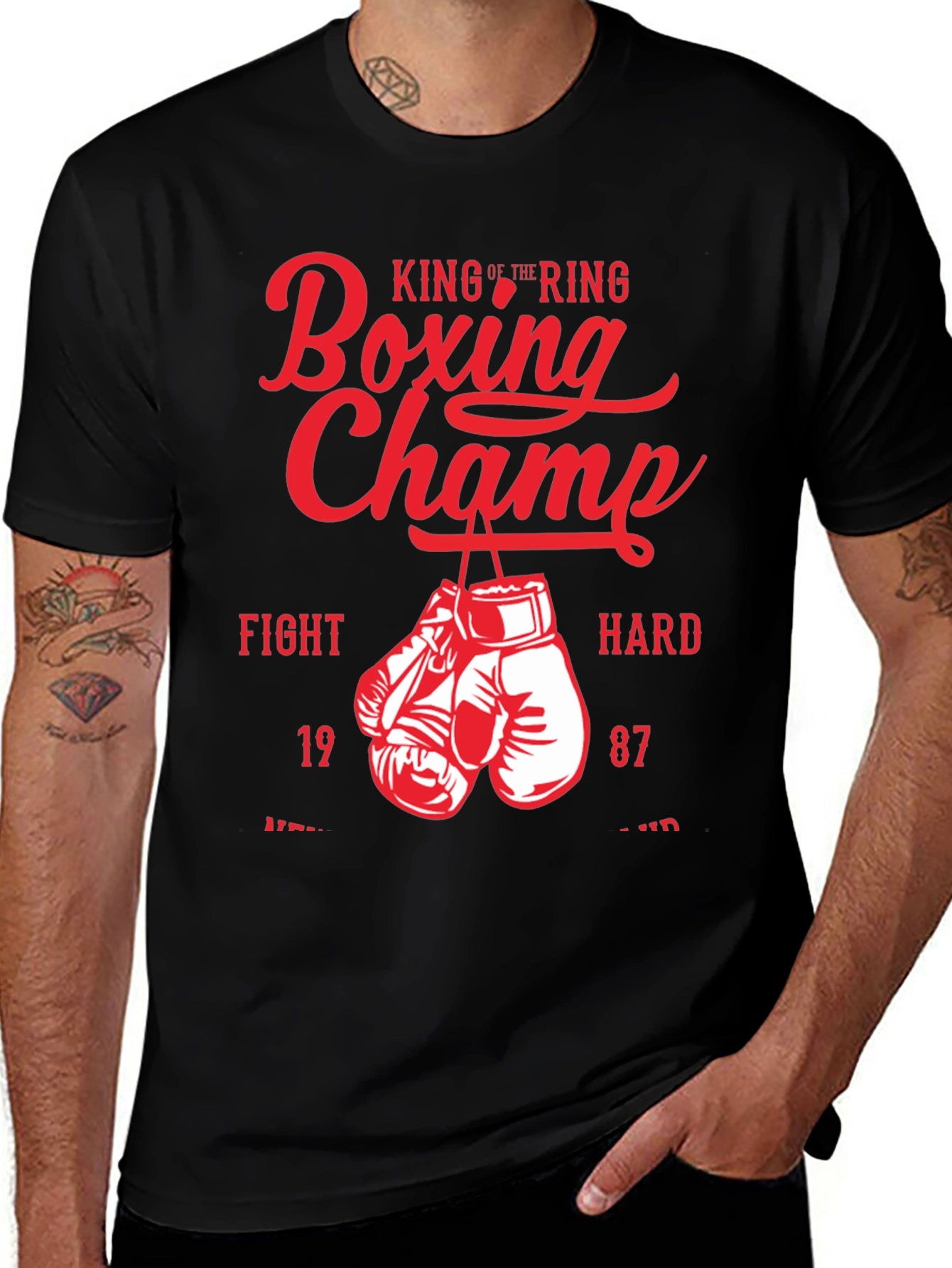 Variant 11 of Boxing Champ Graphic T-Shirt