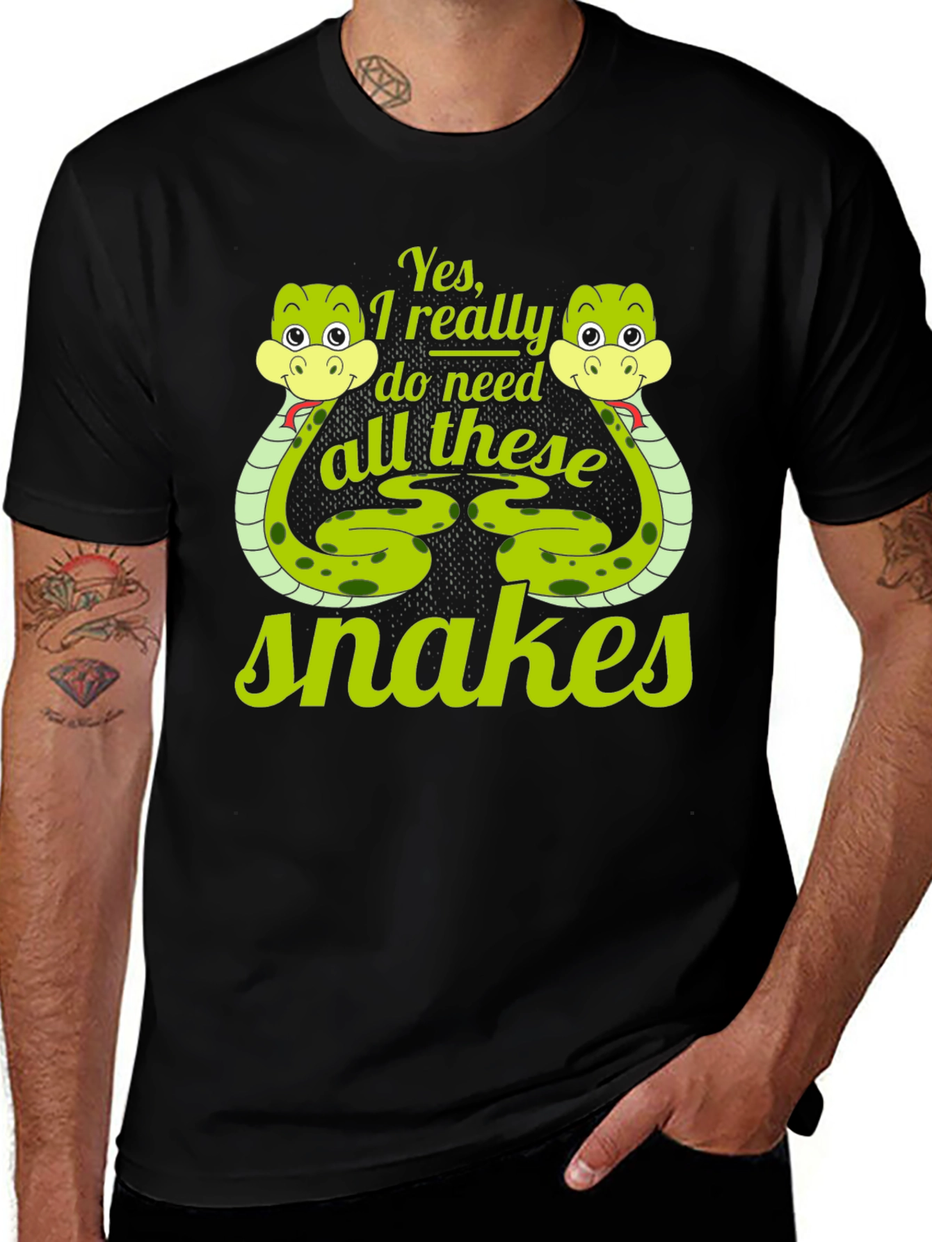 Variant 23 of Funny Snake Lover Graphic Tee