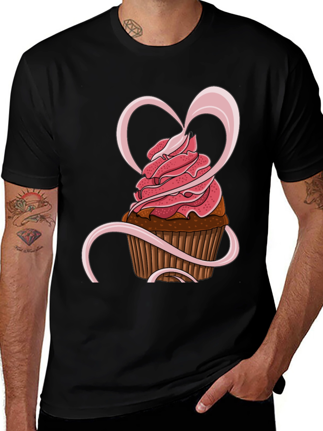 Variant 30 of Cupcake Heart Graphic Tee