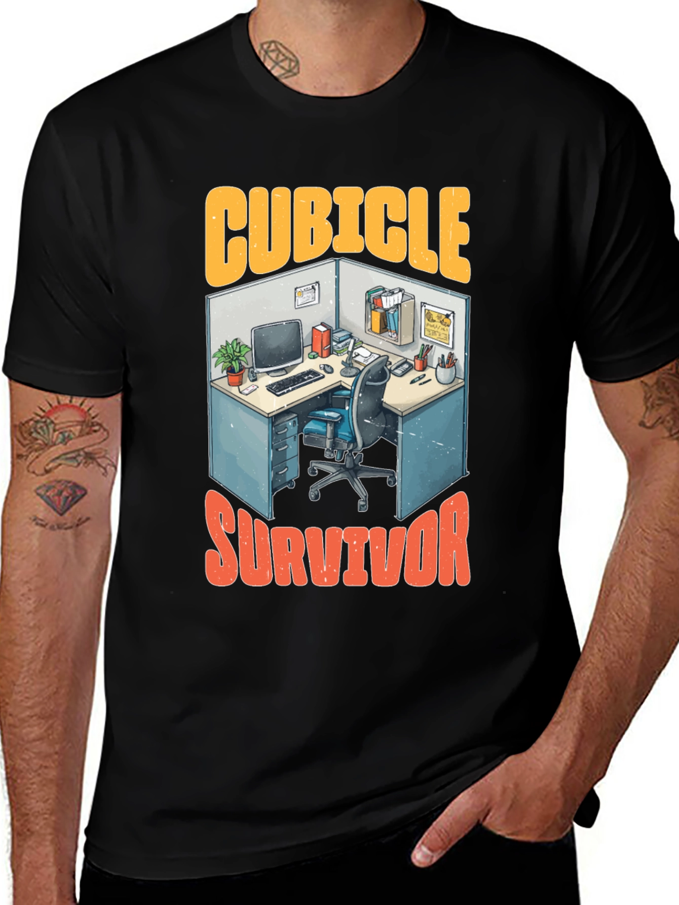 Cubicle Survivor Graphic T-Shirt