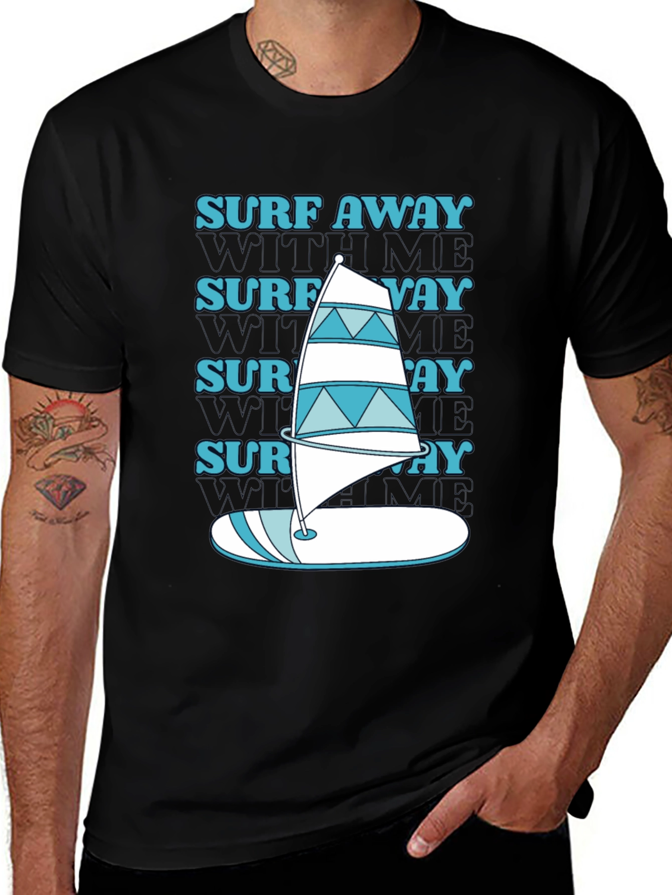 Surf Away Graphic Tee - Beach Vibes