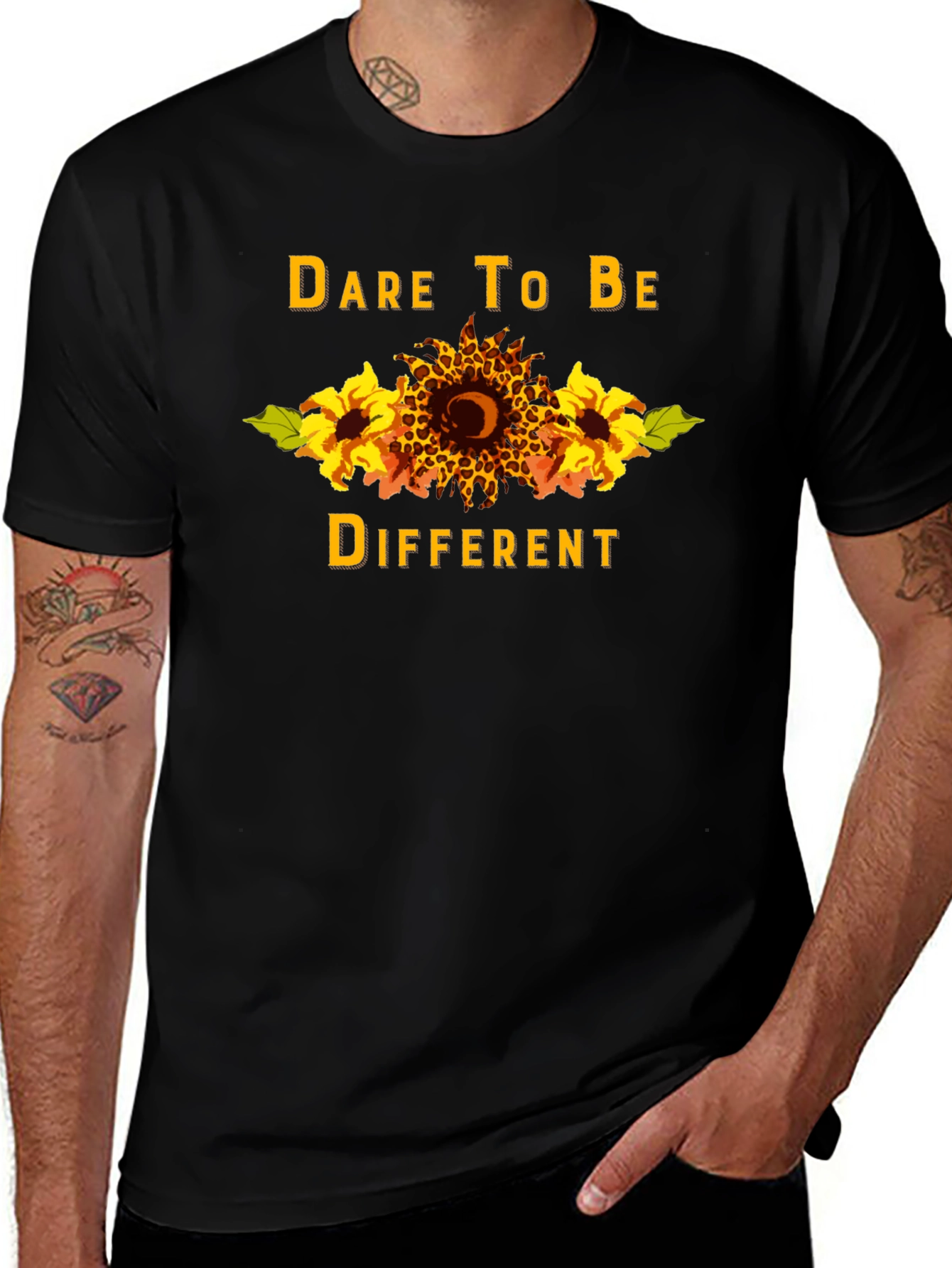 Variant 16 of Dare to Be Different Sunflower T-Shirt