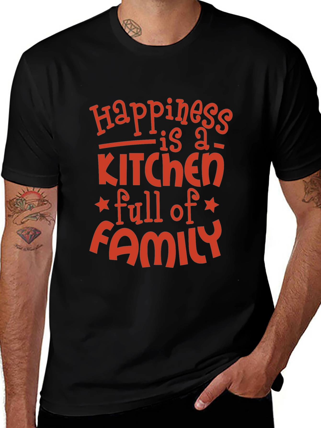 Variant 30 of Happiness is a Kitchen Full of Family T-Shirt