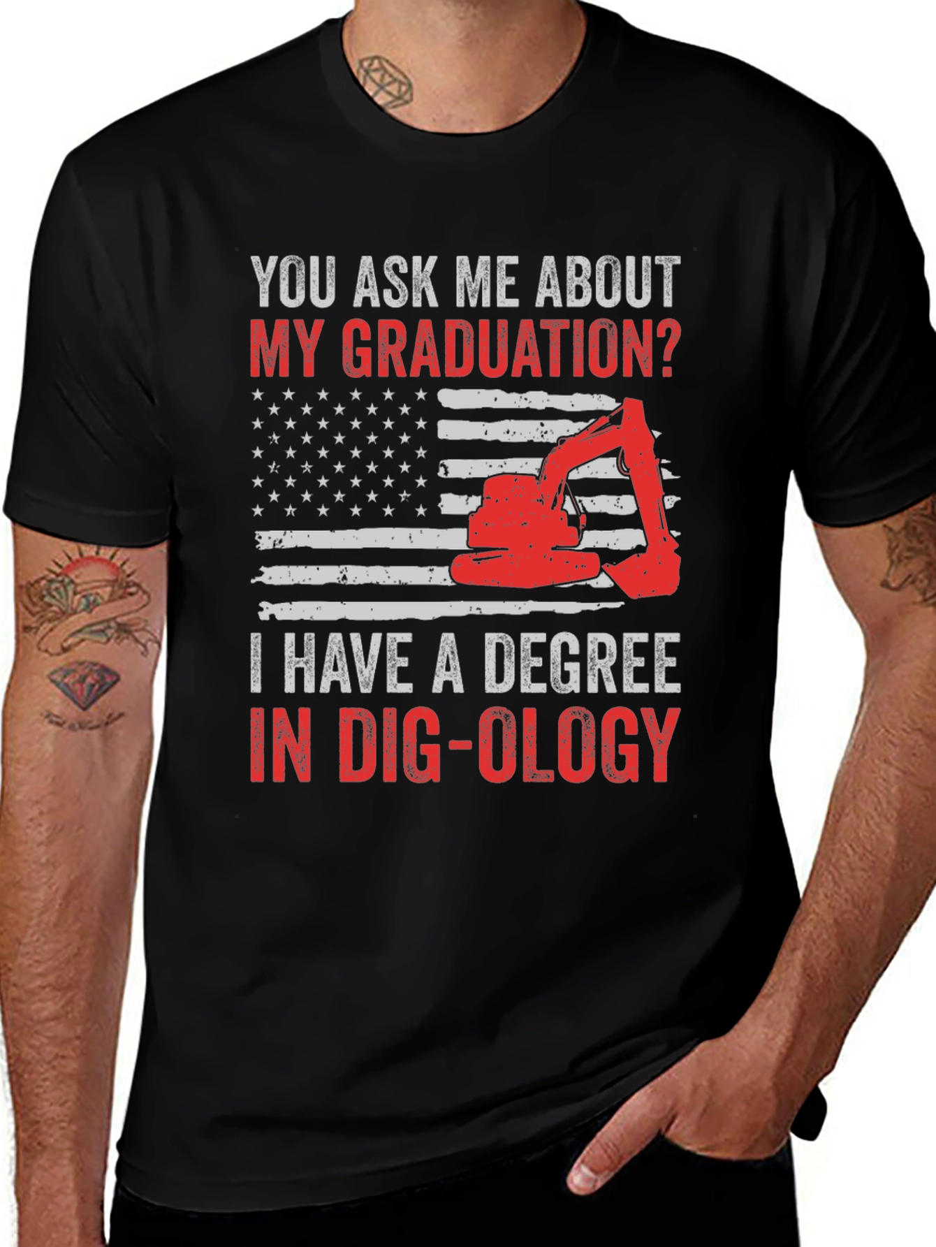 Dig-ology Degree T-Shirt - Graduation Excavator Tee