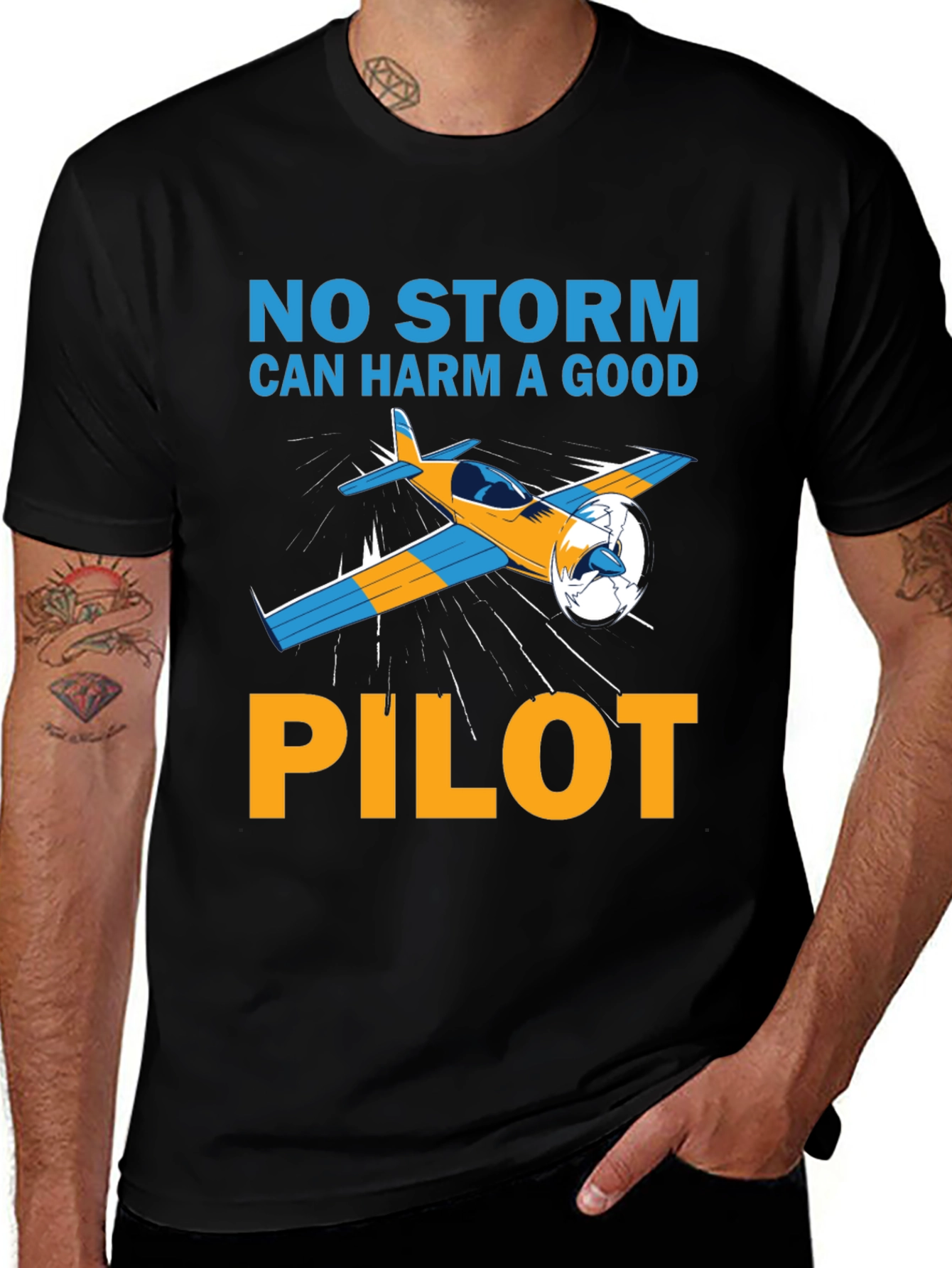 Pilot T-Shirt: No Storm Can Harm A Good Pilot