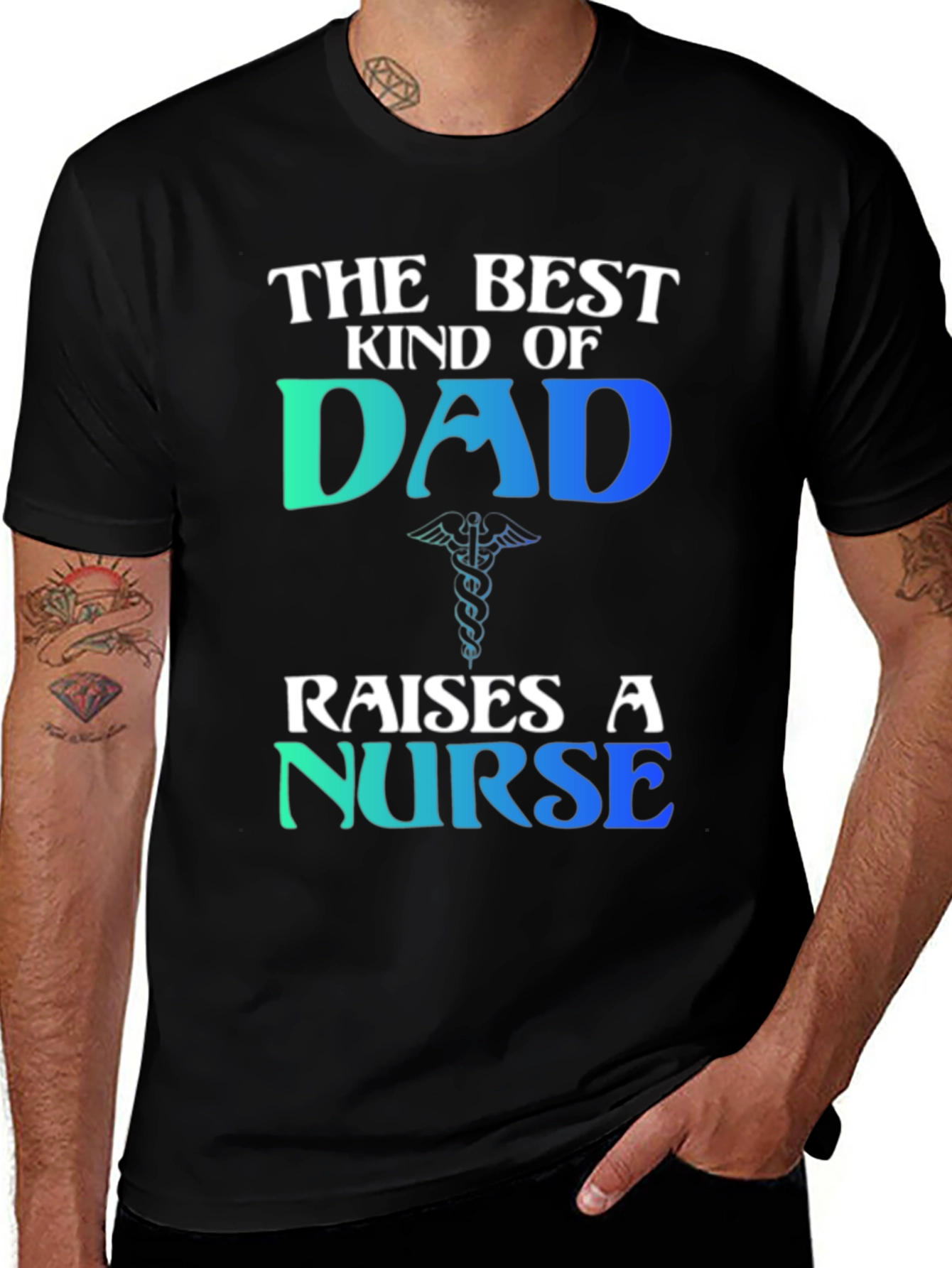 Variant 21 of Best Kind of Dad Raises a Nurse T-Shirt