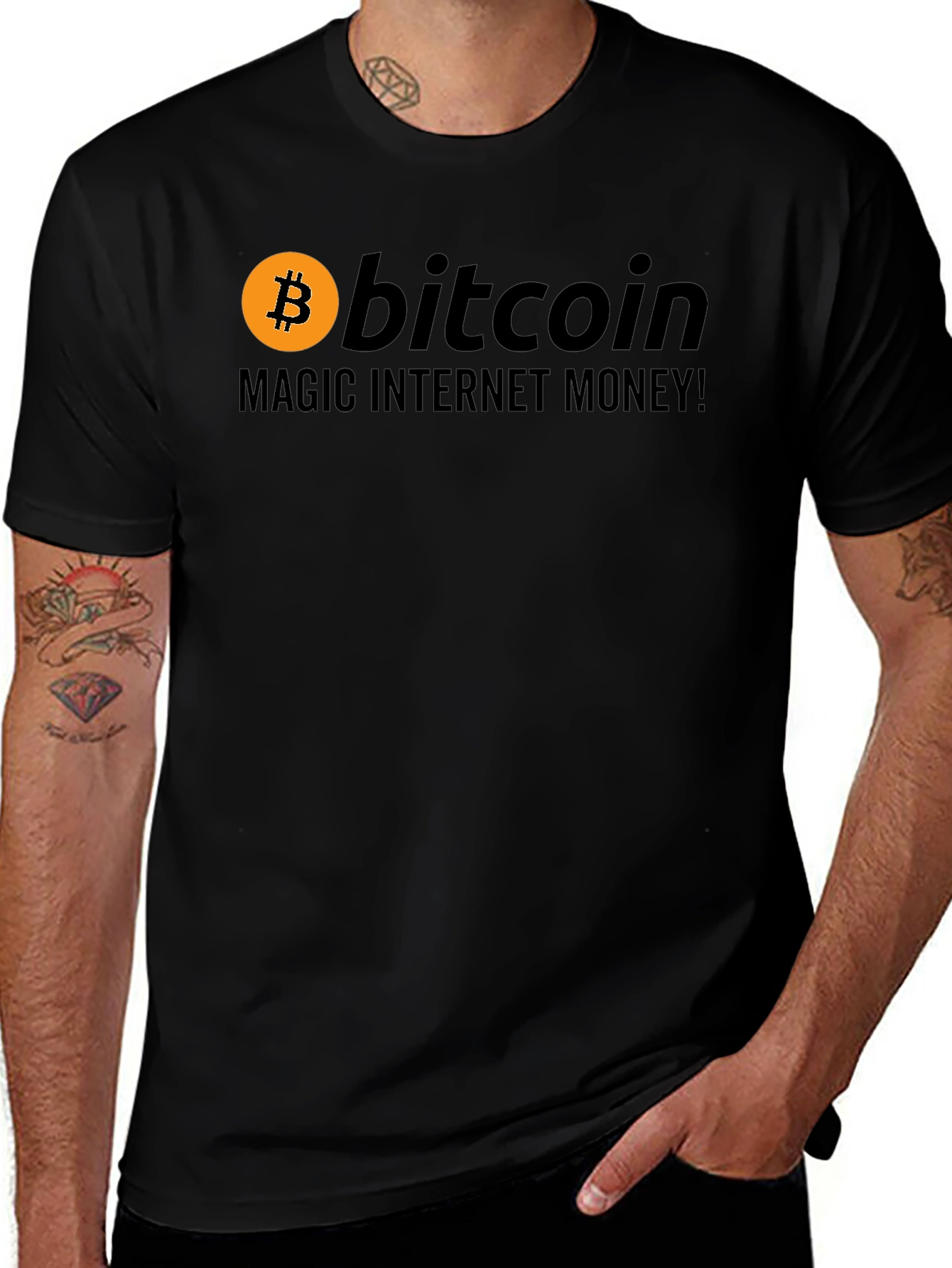 Variant 13 of Bitcoin Magic Internet Money Graphic T-Shirt